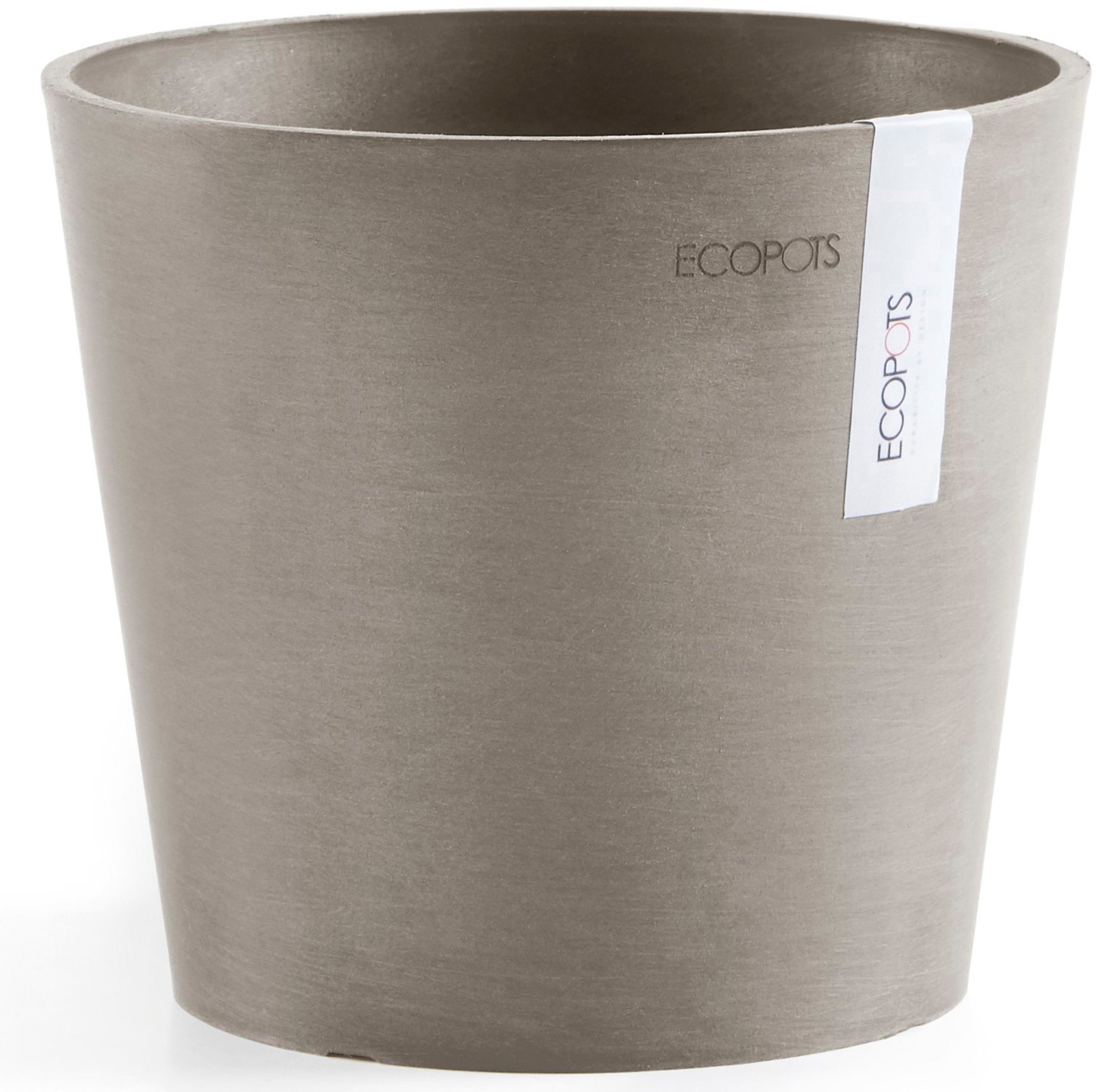 Ecopots Pflanztopf Amsterdam Mini Taupe 17 cm x 14,9 cm günstig online kaufen