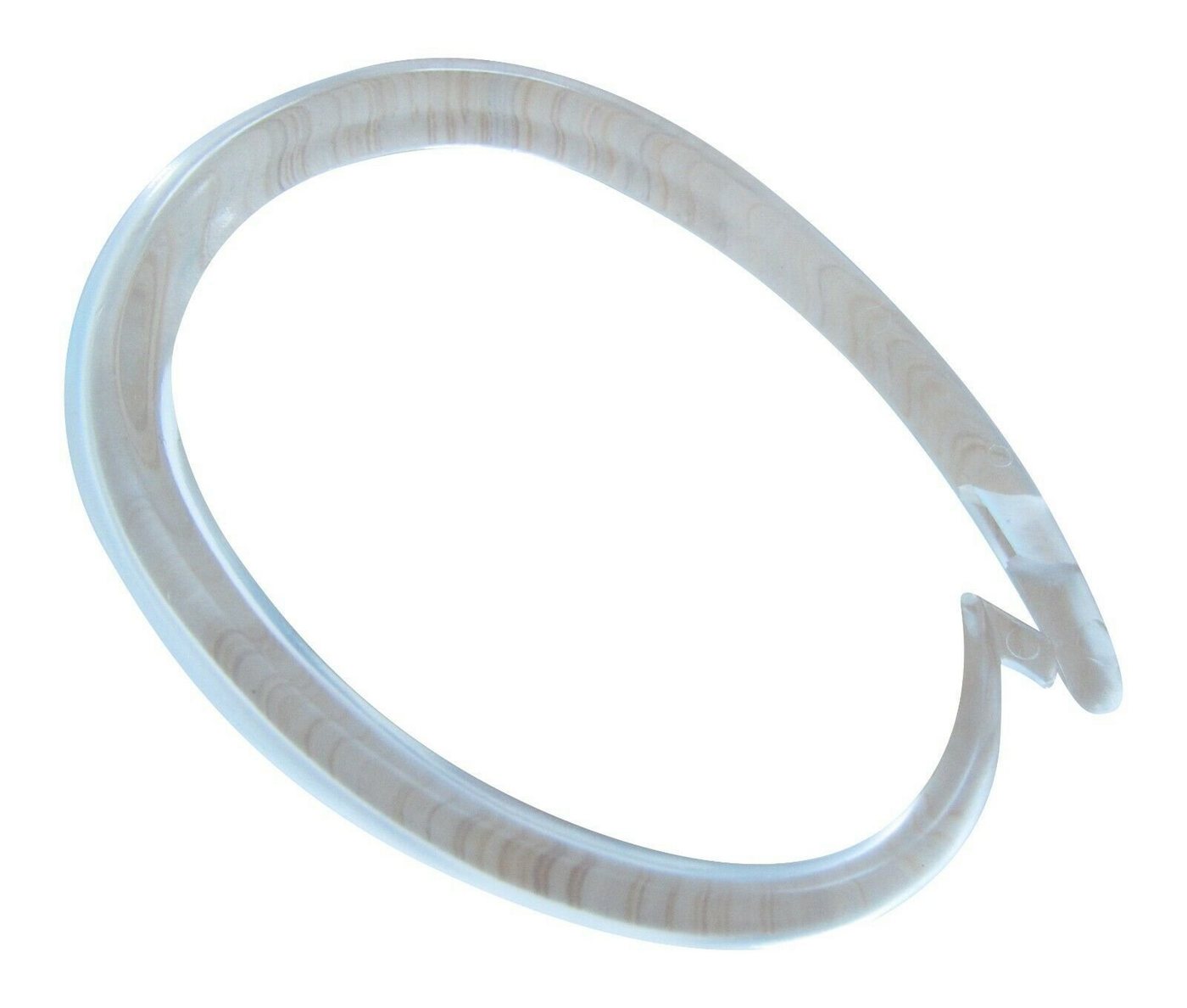 rewagi Duschvorhangringe Duschvorhangring - Größe: Innenmaß Ø 35 mm Farbe: glasklar, Gardinenstangen, Vorhangstange, Vorhänge, Seitenschals, Innenlaufsysteme, (10-St), Verkaufseinheit: 10, 30, 50, 100 Stück
