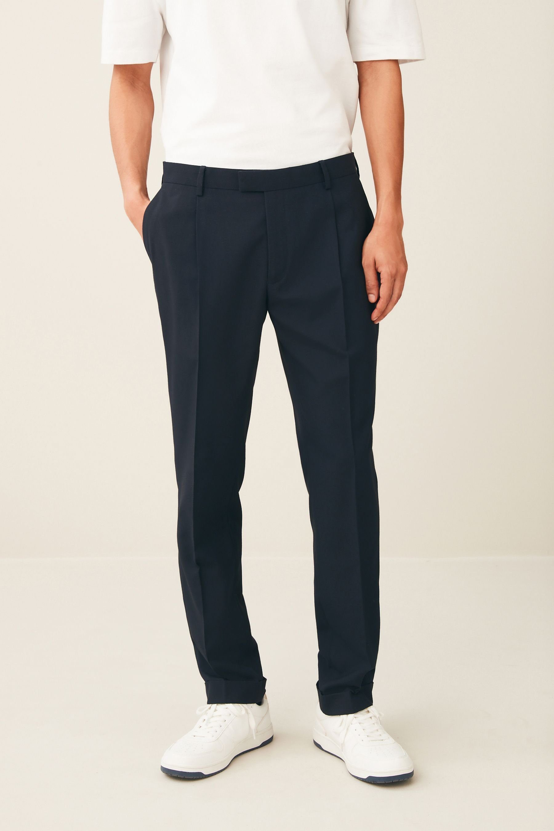Next Anzughose Slim Fit Anzug: Hose (1-tlg) Navy Blue