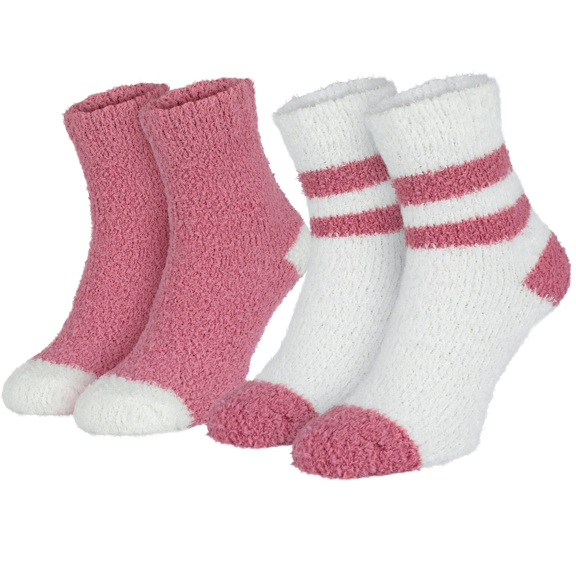 Kuschelsocken 2 Paar flauschige Haussocken