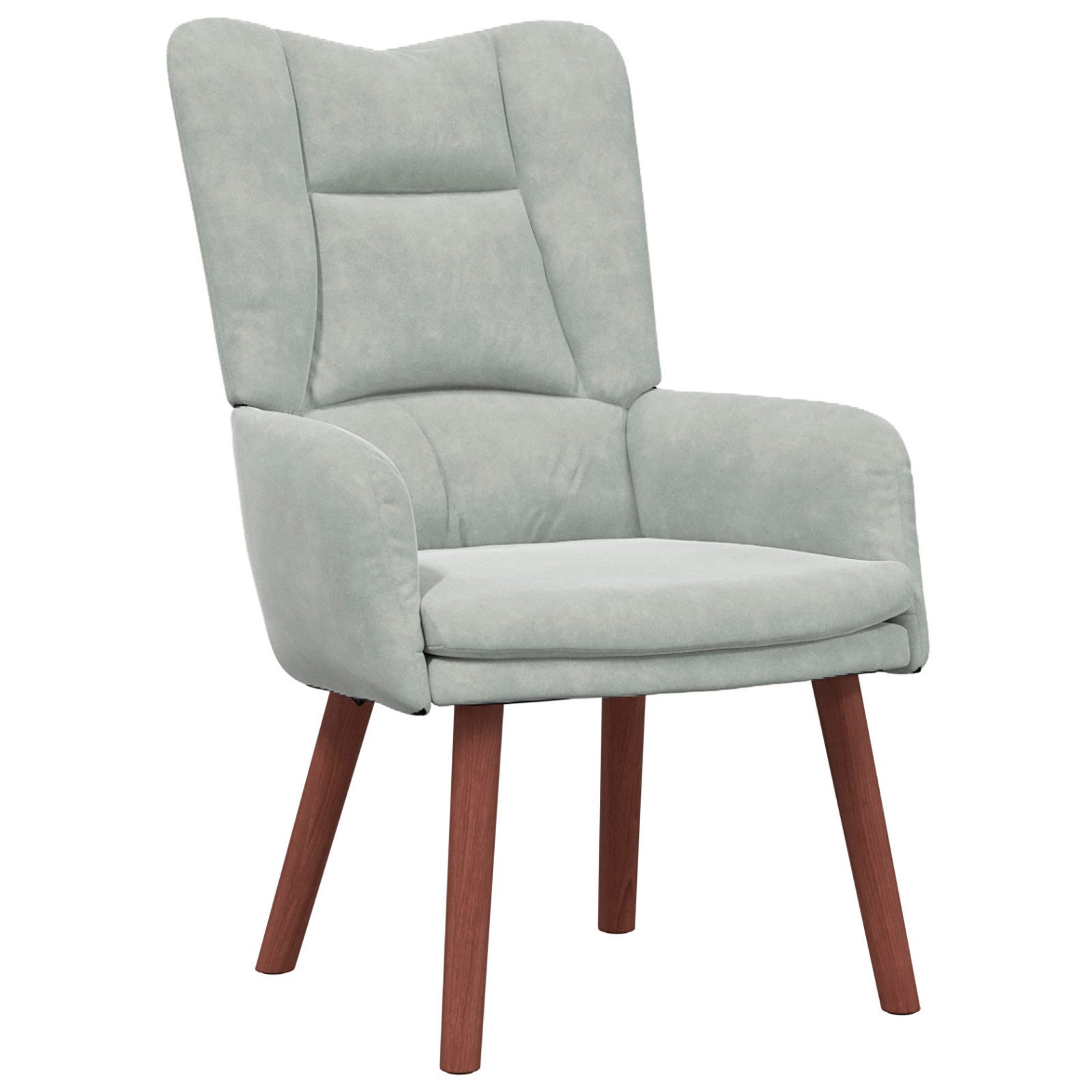 vidaXL Sessel Relaxsessel Hellgrau Samt (1-St) günstig online kaufen