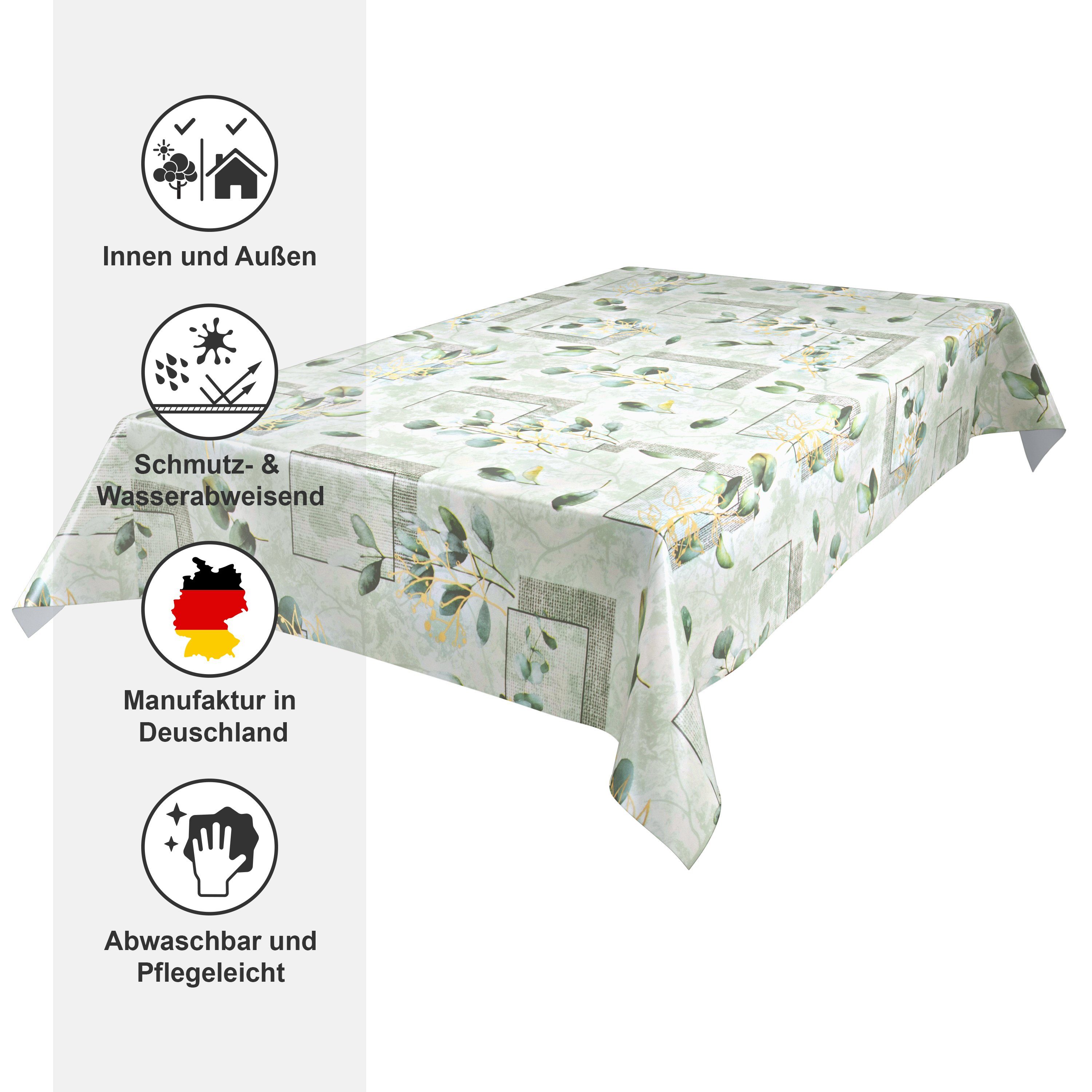 Beautex Tischdecke NATUR Wachstuchtischdecke, abwischbare Tischdecke, RUND OVAL ECKIG (1-tlg)