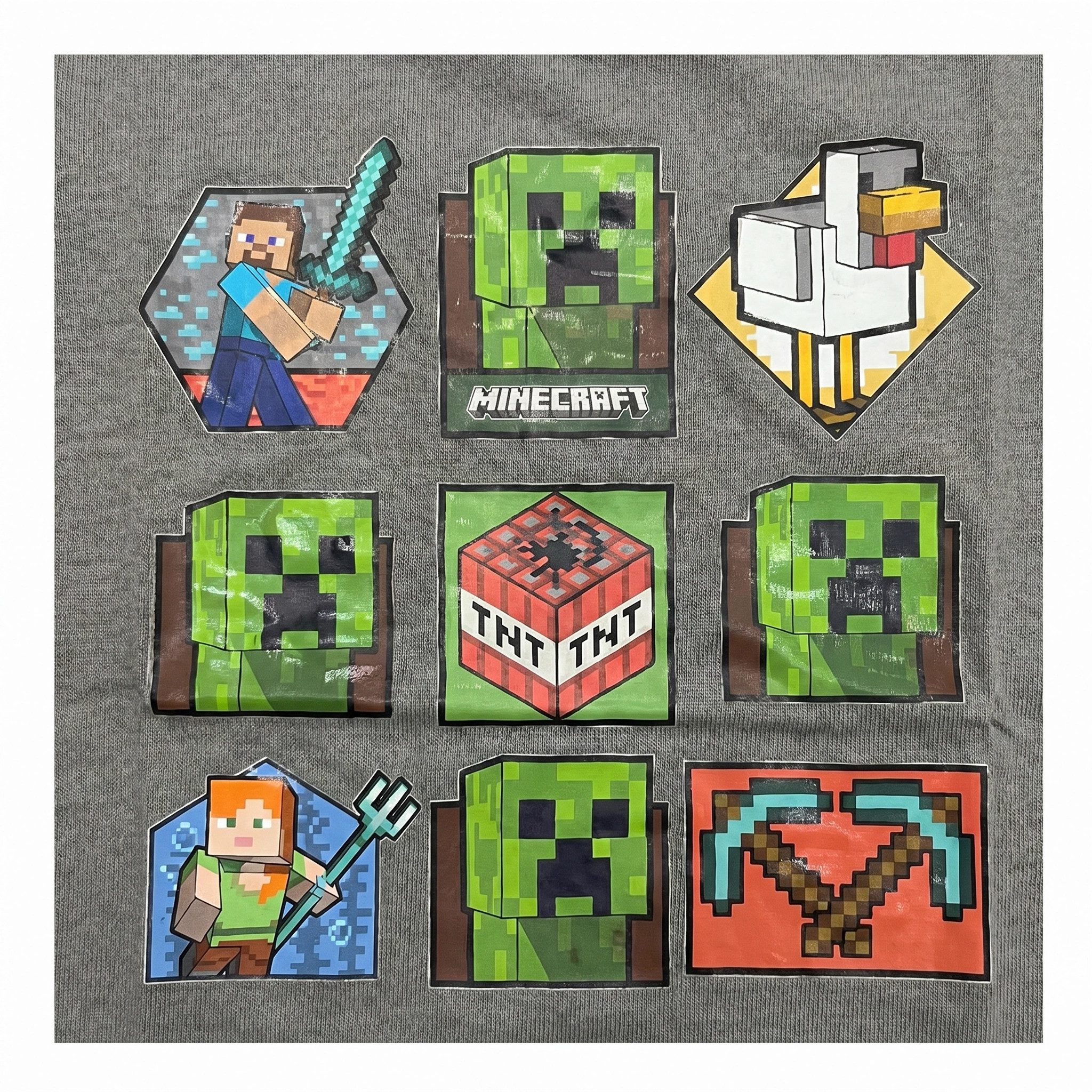 Minecraft Print-Shirt Minecraft Gamer Kinder T-Shirt Kurzarm Shirt 100% Baumwolle (1-tlg) Gr. 116 bis 146