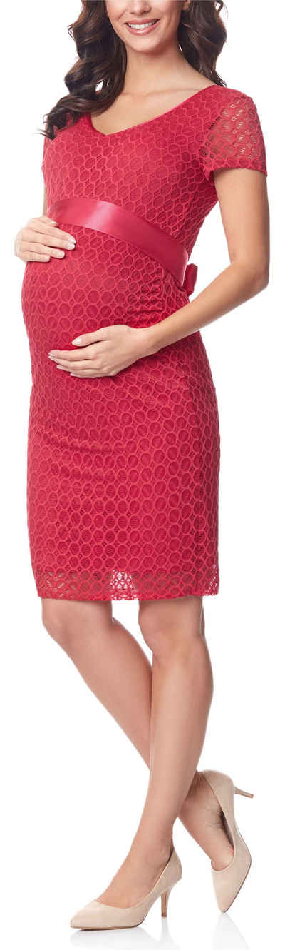 Be Mammy Strandkleid »Damen Umstandskleid festlich aus Spitze kurze Ärmel Maternity Schwangerschaftskleid BE20-162« (1-tlg)