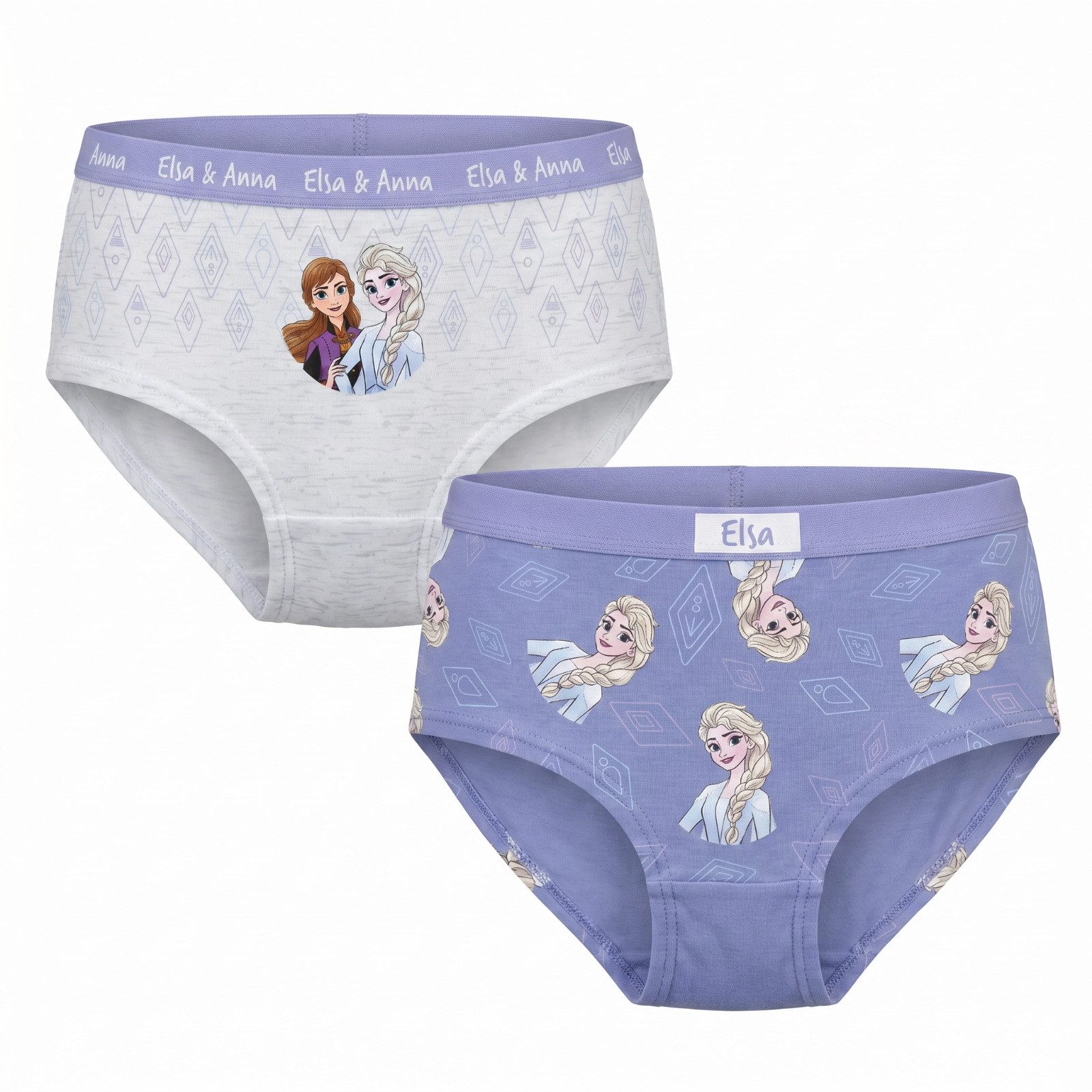 Disney Slip Disney Die Eiskönigin 2er Pack Slips Kinder Mädchen Unterwäsche (Spar-Set, 2-St)