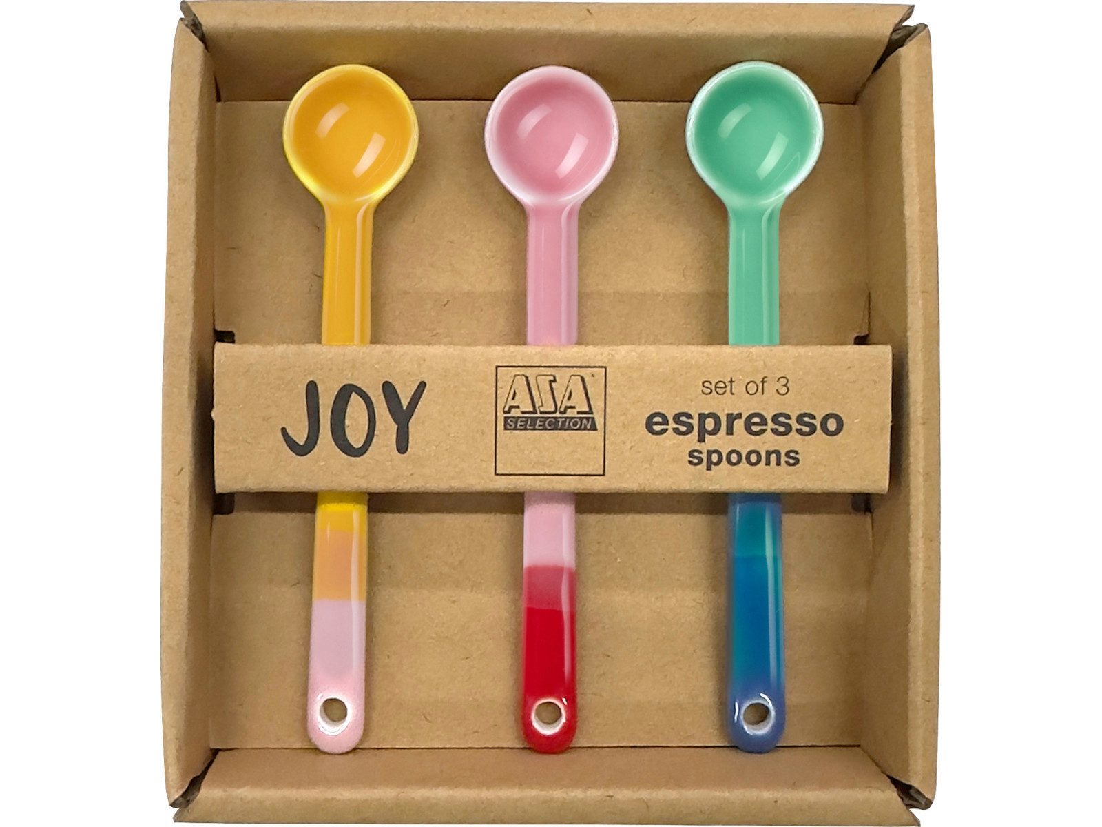 ASA SELECTION Kaffeelöffel joy Set Löffel smoothie colors 10 cm Set3