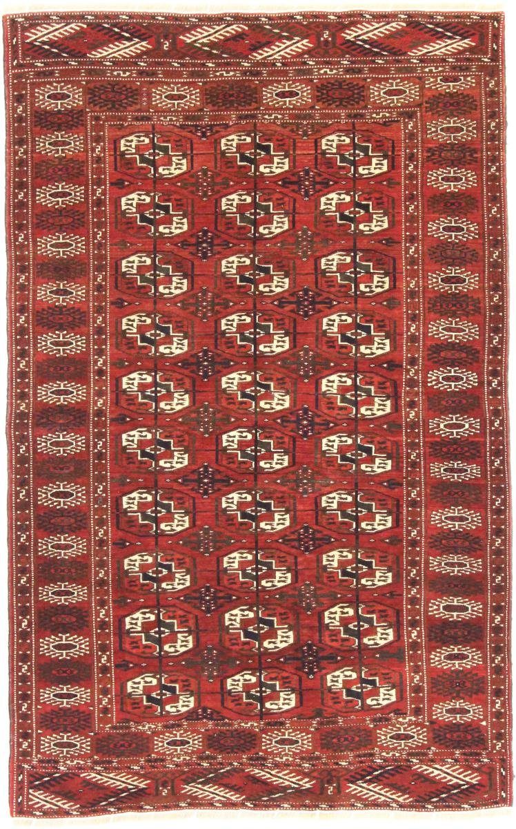 Orientteppich Turkaman 124x197 Handgeknüpfter Orientteppich / Perserteppich, Nain Trading, rechteckig, Höhe: 5 mm