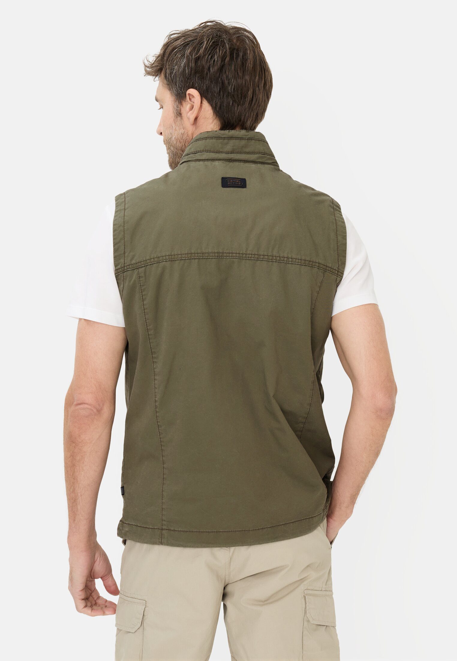 camel active Funktionsweste mit Innentaschen ärmellos Weste_Outdoor-Weste