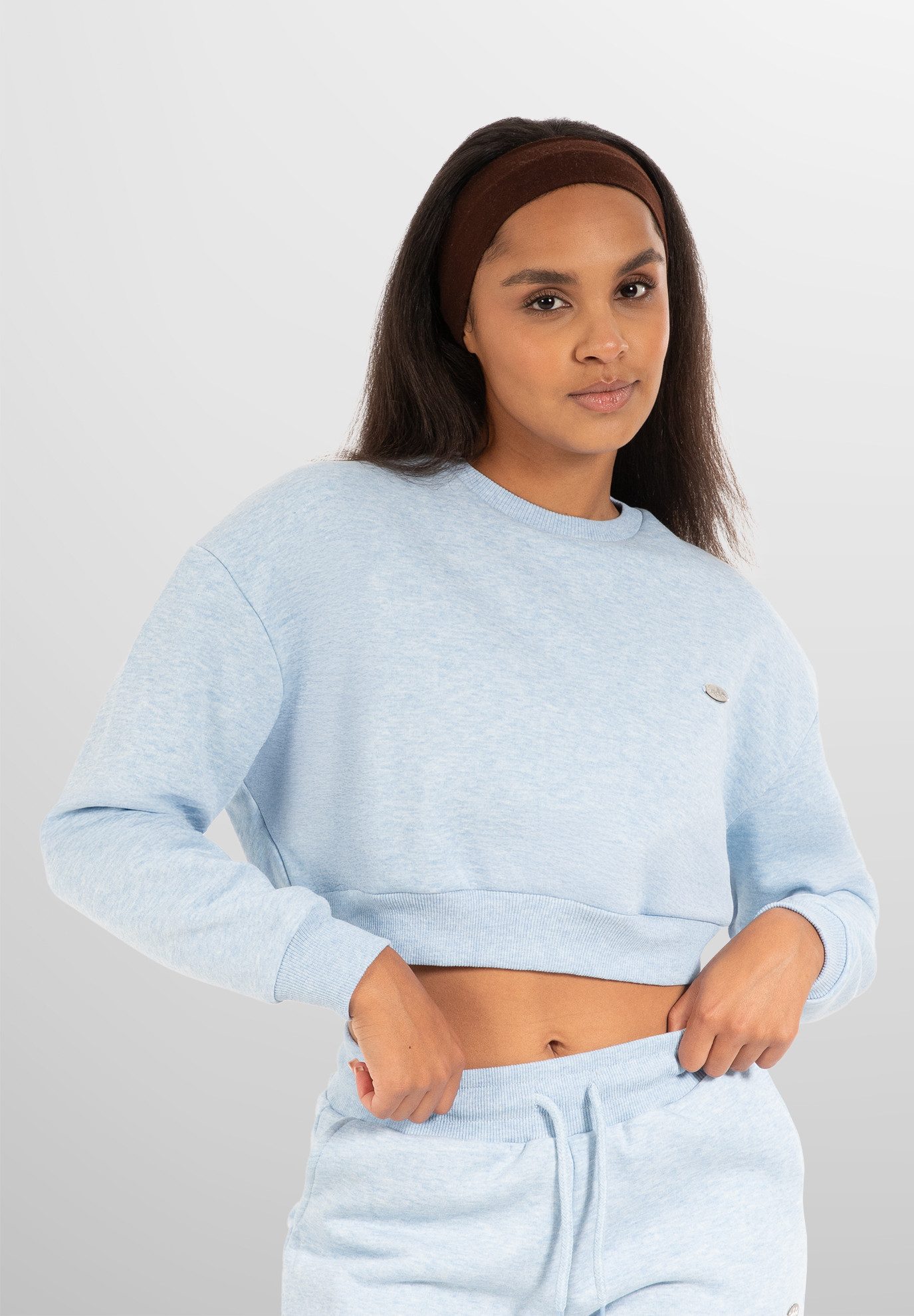 Smilodox Sweatshirt Amelia, Oversize Crop Pullover günstig online kaufen