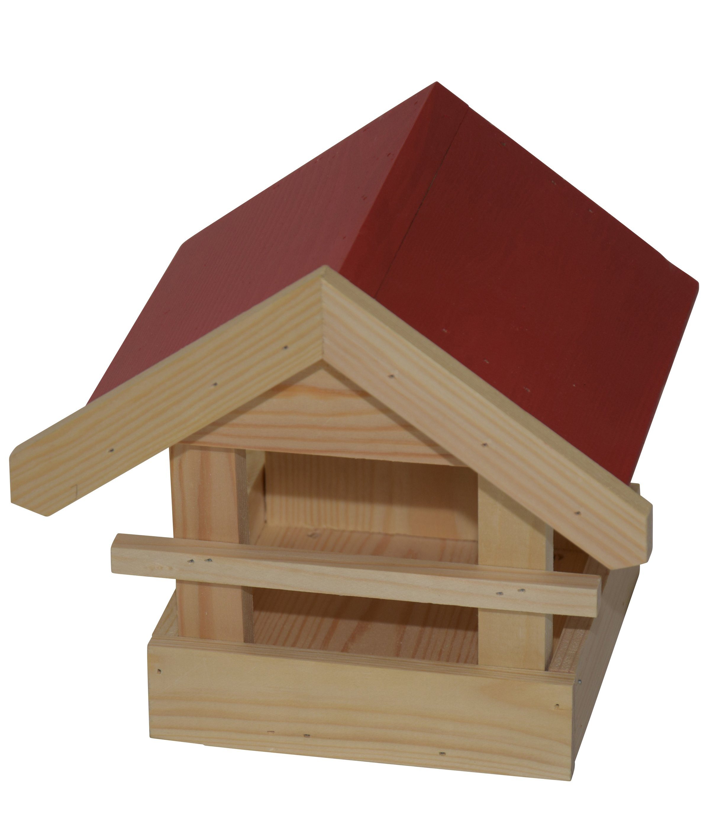 Dehner Vogelhaus Kaja für Wildvögel, Kiefernholz, 21.5 x 22 x 21.5 cm, aus stabilem, FSC®-zertifiziertem Kiefernholz