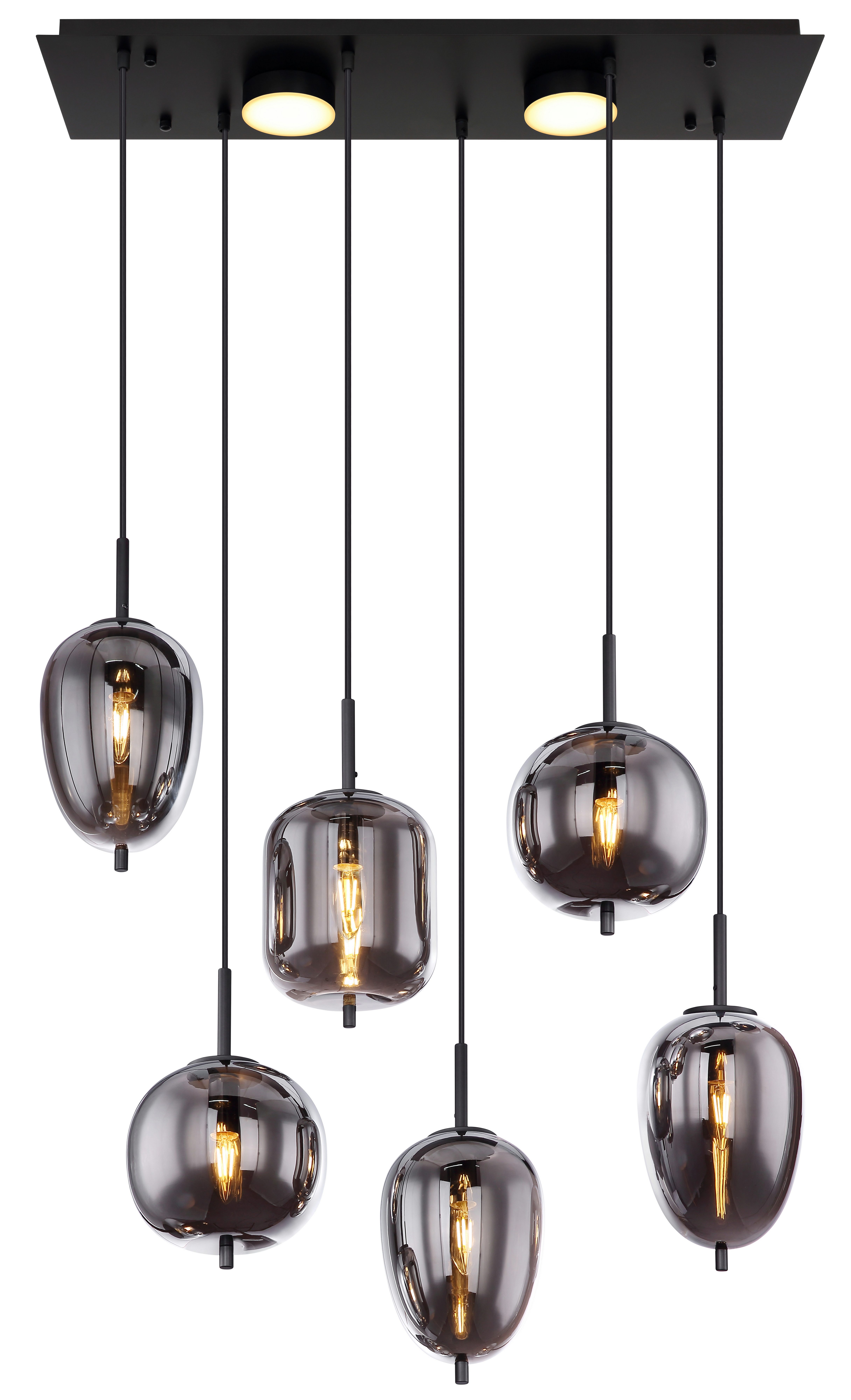 GLOBO LIGHTING Hängeleuchte BLACKY, ohne Leuchtmittel, günstig online kaufen