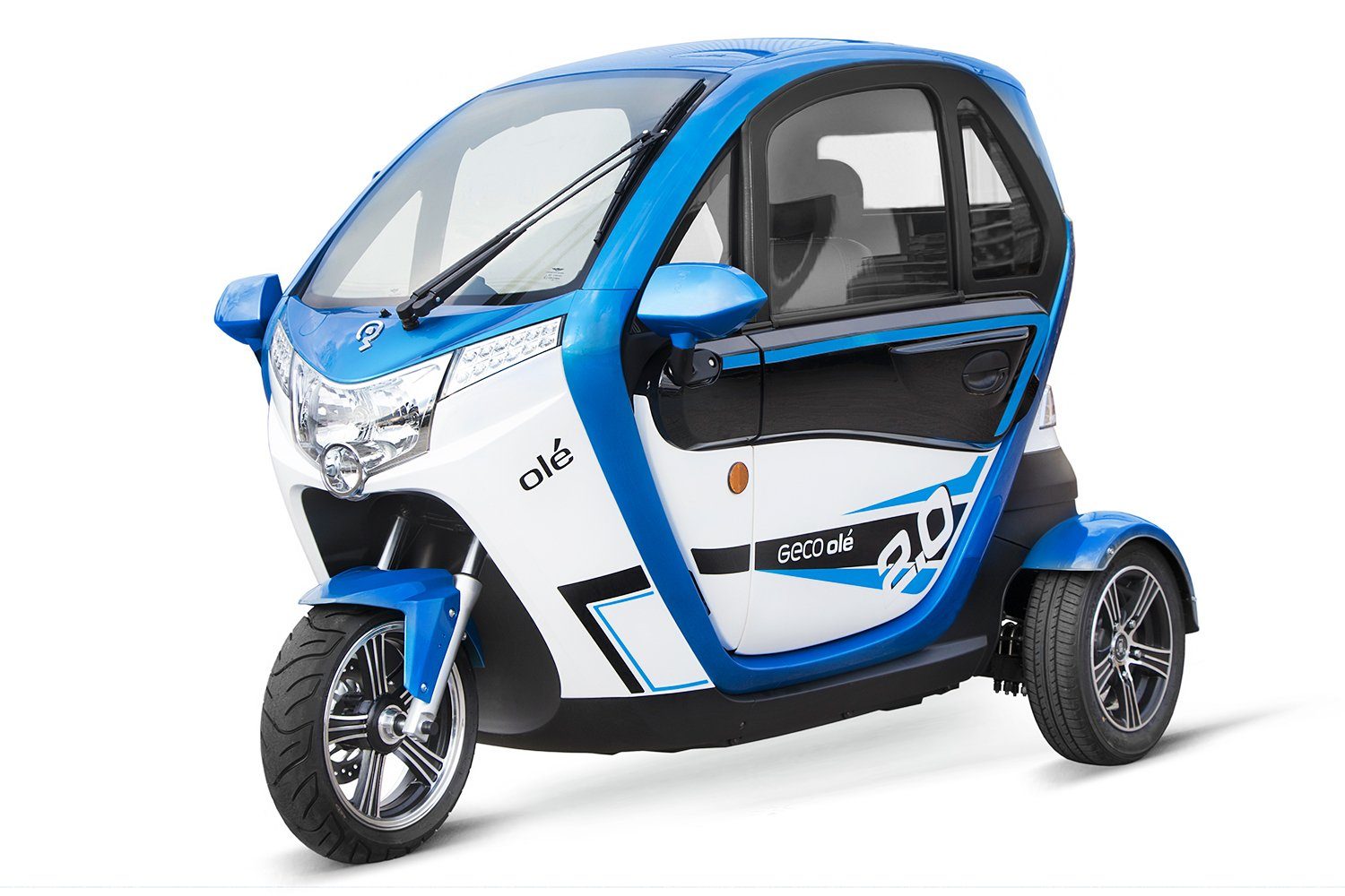 Blau-Weiss Ole Automobile Geco V9 Geco Elektromobil