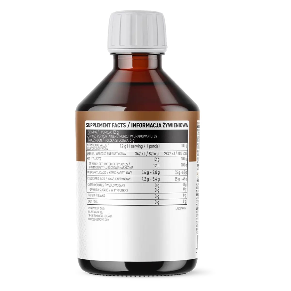 OstroVit Ostrovit MCT Oil 500ml Öl, 500.0 ml
