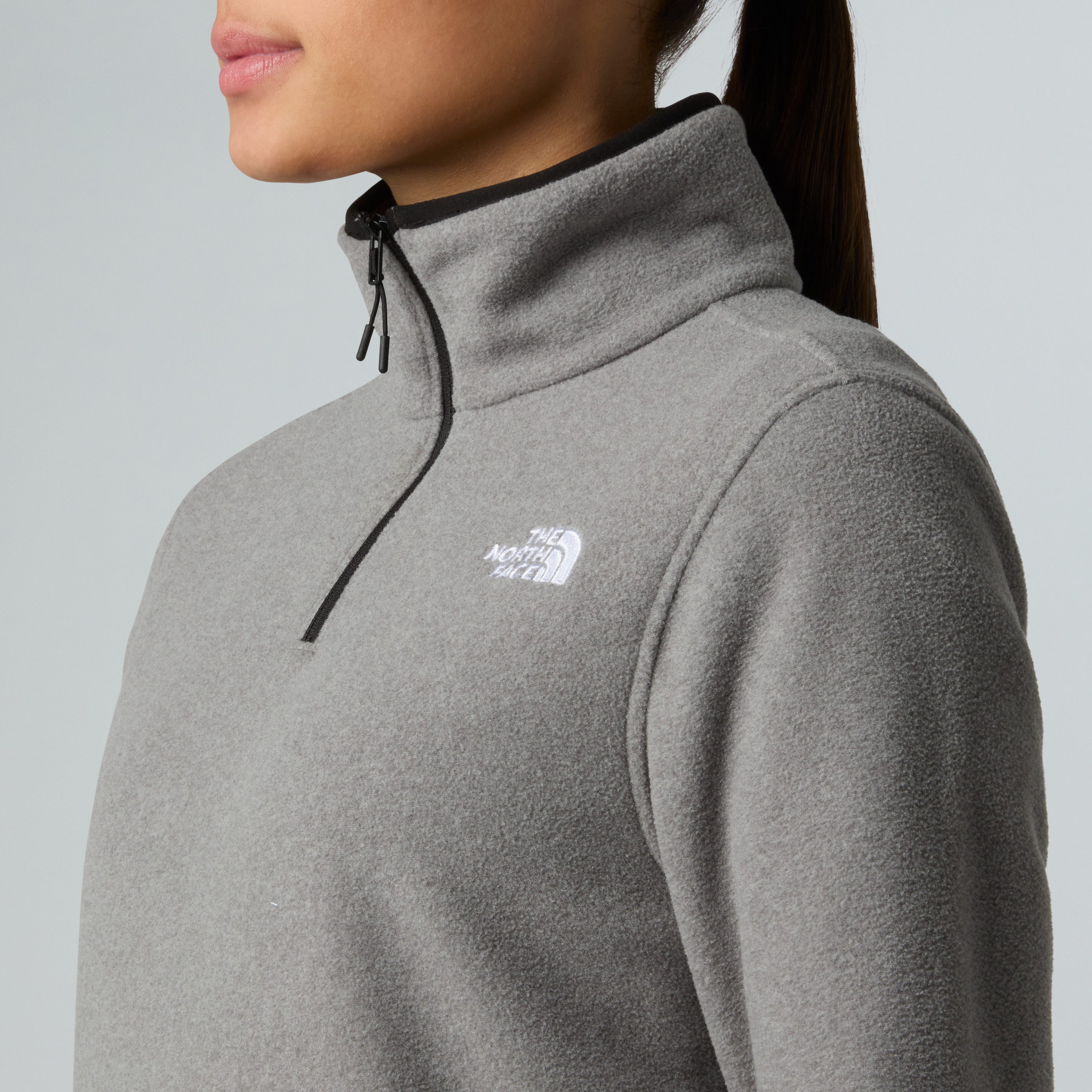 The North Face Fleecepullover W GLACIER FLEECE 1/4 ZIP JACKET Halfzip aus Polyester, mit 1/4 Reißverschluss