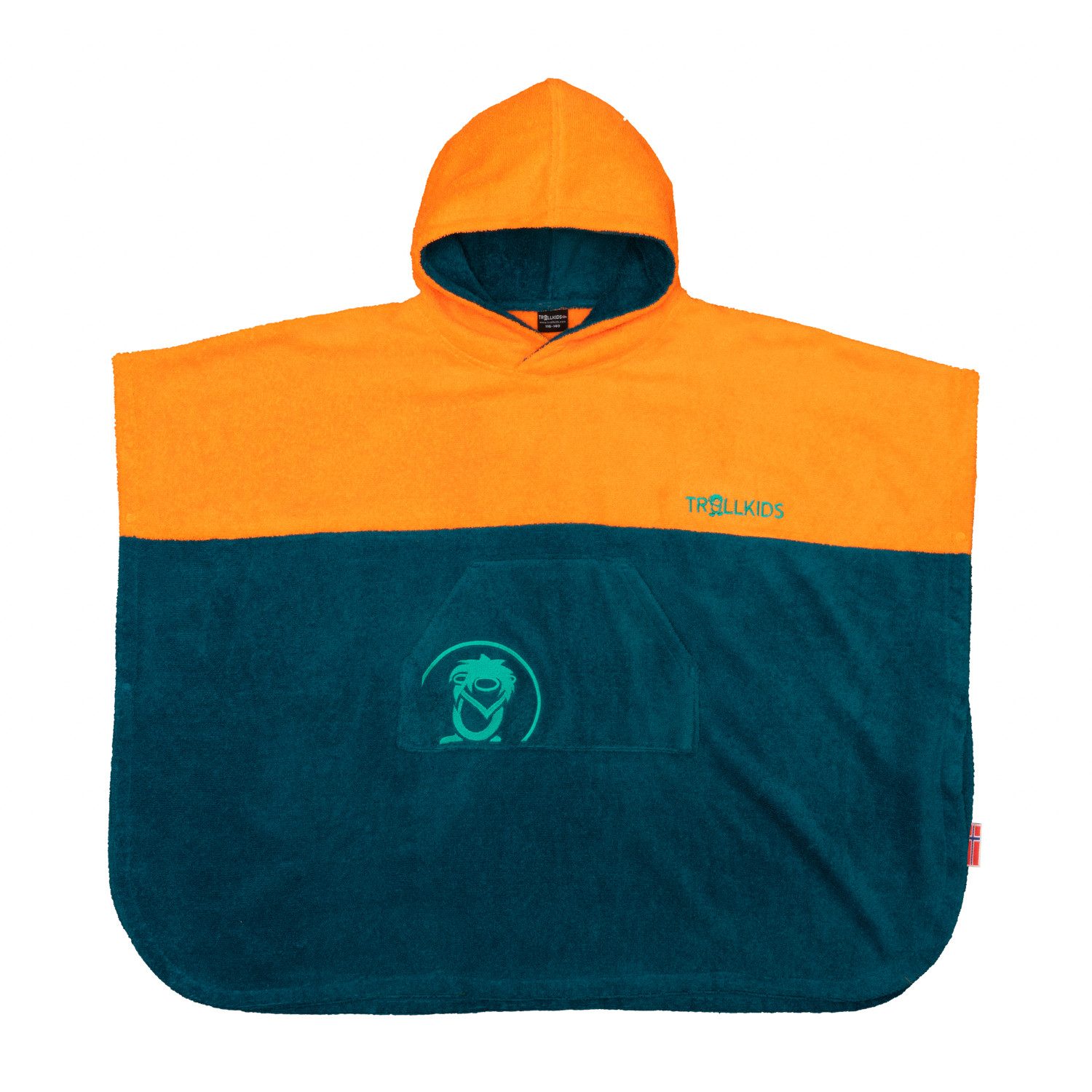 TROLLKIDS Badeponcho Kids Kvalvika Surf Poncho, Midilänge, 100% polyester – Bild 4 von 5