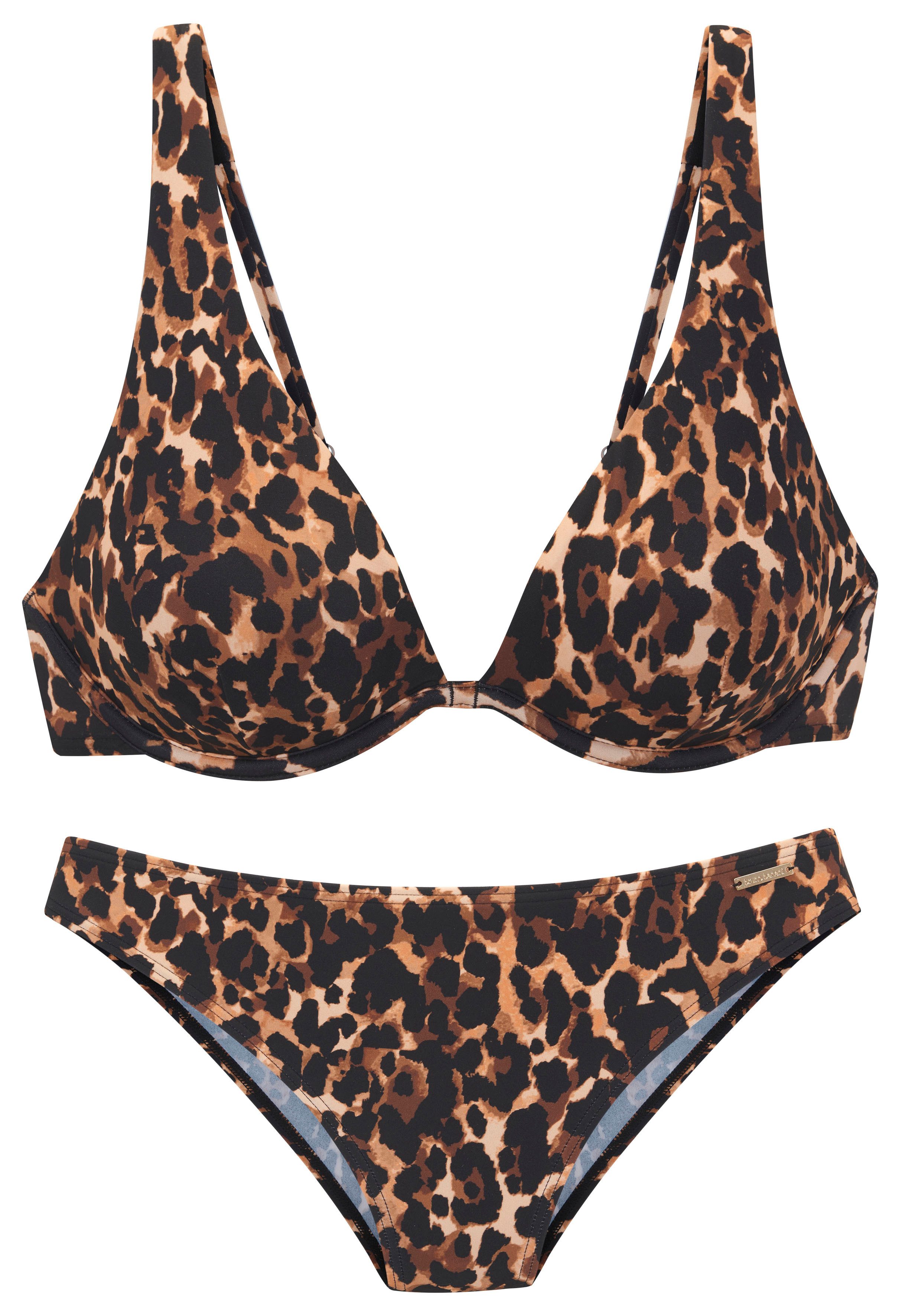 Bruno Banani Bügel-Bikini mit modischem Animal-Design günstig online kaufen