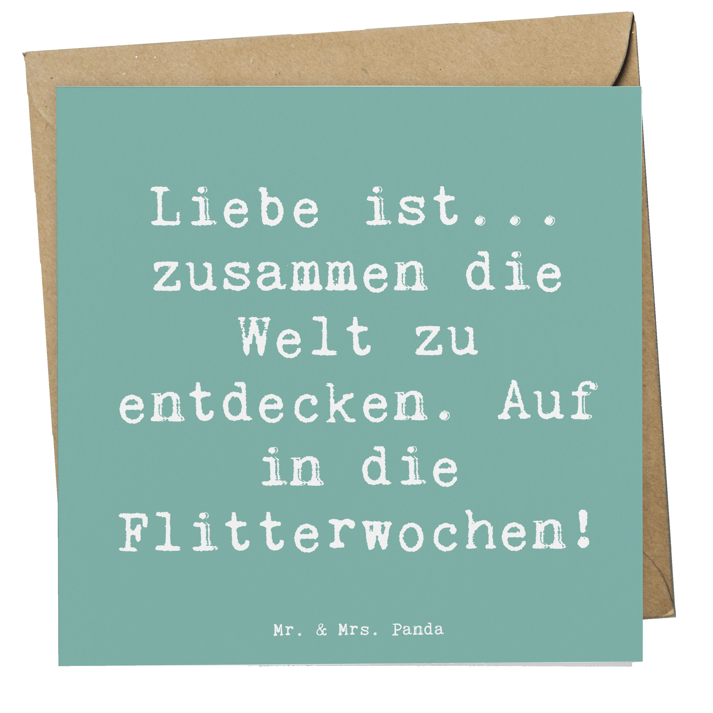 Grußkarte Liebe Flitterwochen - Meeresbrise - Geschenk, neue Orte, Hochzeitskar