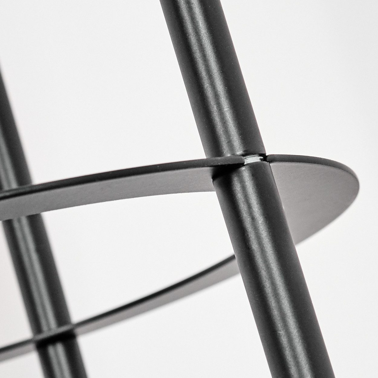 hofstein Stehlampe Stehlampe aus Metall in Schwarz im moernen Design, ohne Leuchtmittel, Stehleuchte im Industrial/Retro/Vintage-Design mit Fußschhalter, E27