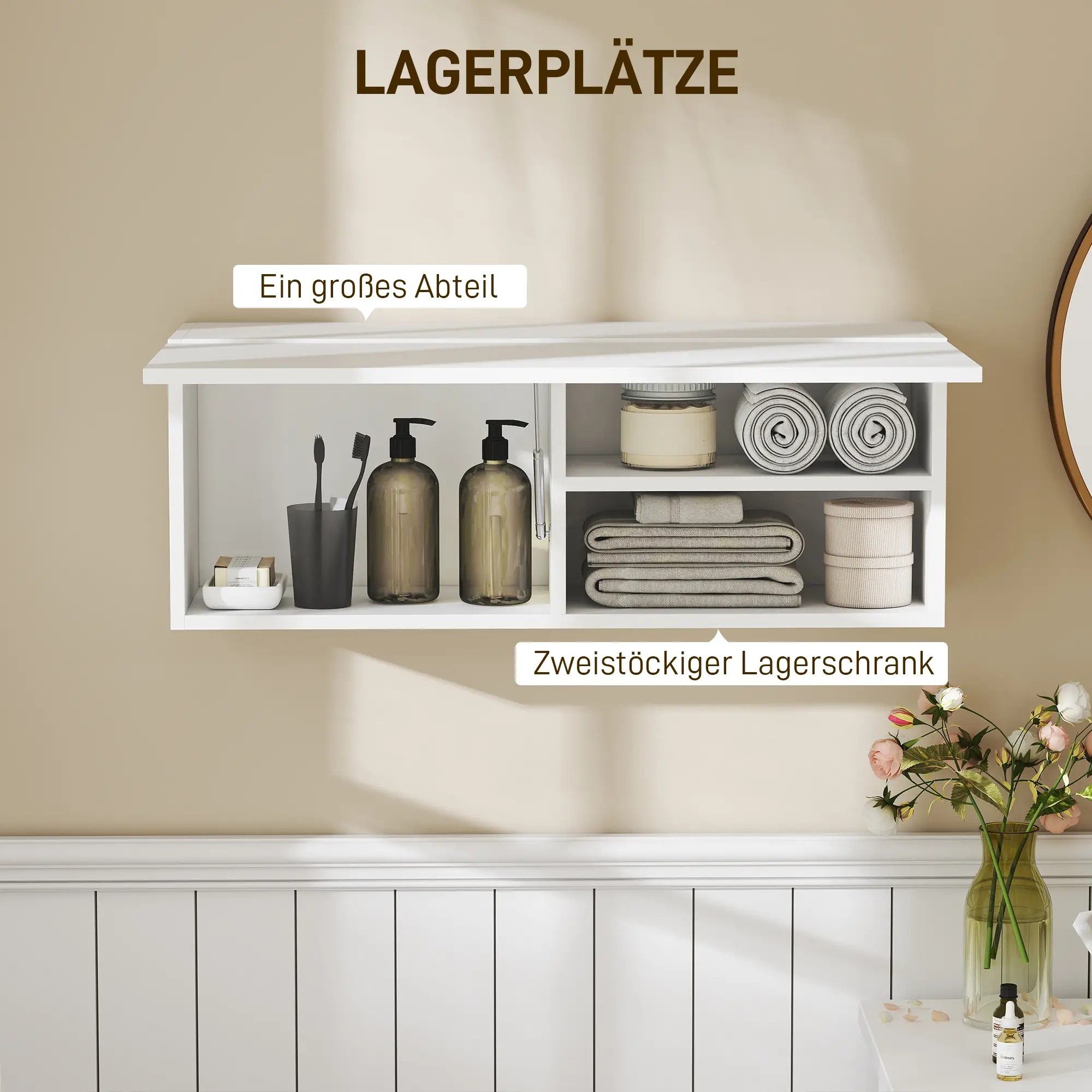 BlingBin Wandhängeschrank Badezimmerschrank Hängeschrank Wandschrank Badsch günstig online kaufen