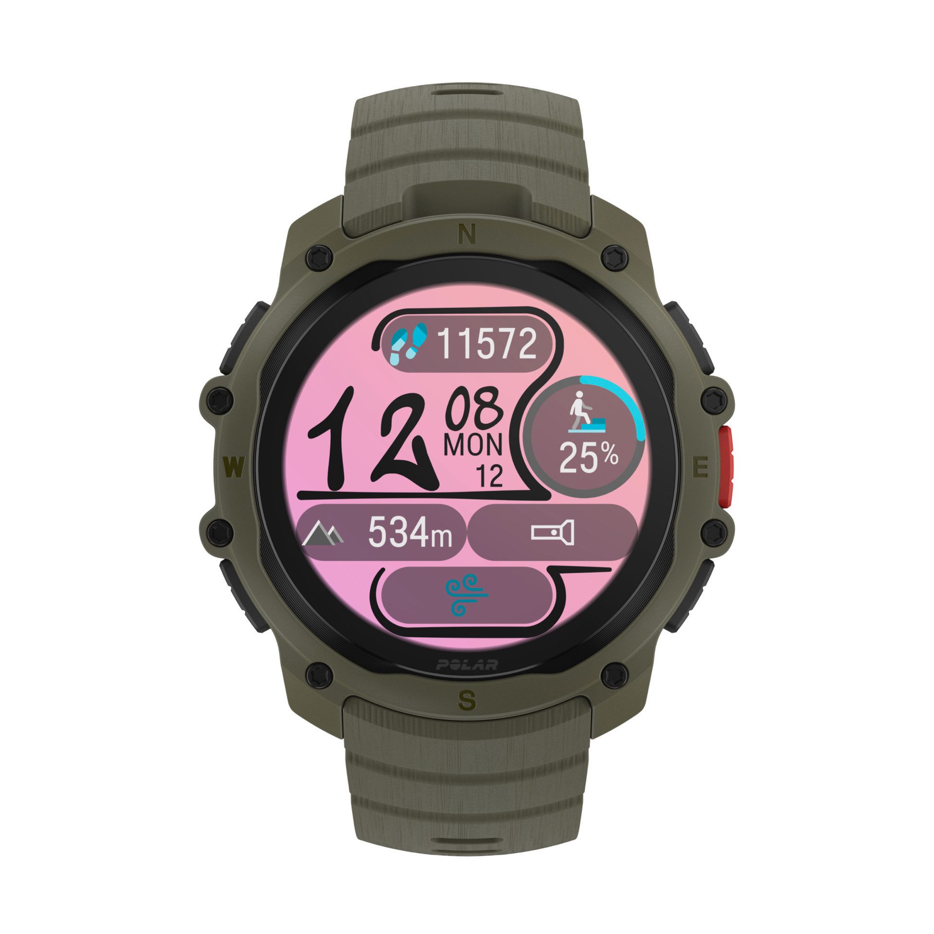Polar Street X Smartwatch (3,25 cm/1,28 Zoll)