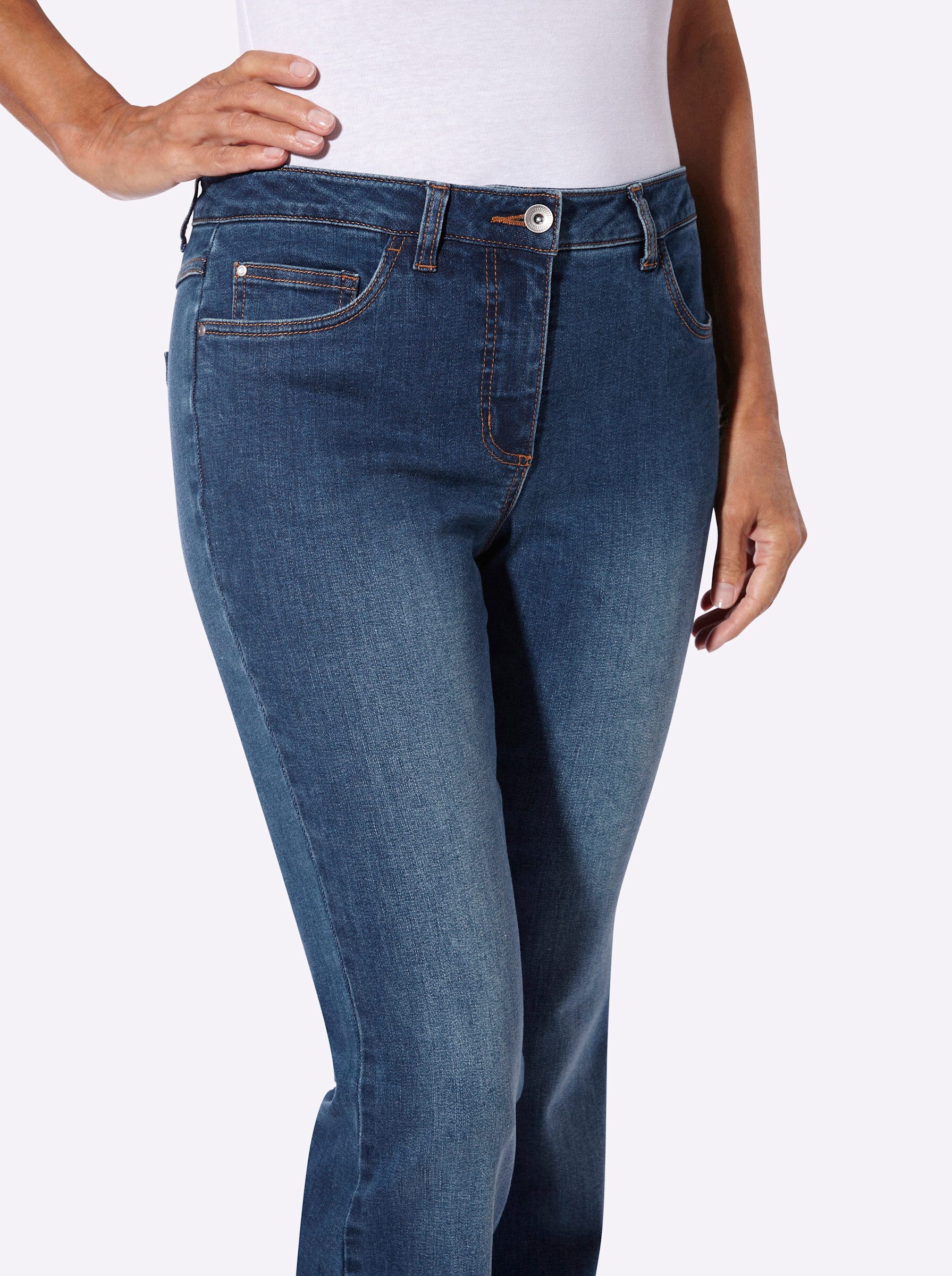 Witt Bequeme Jeans Jeans leicht vertieft
