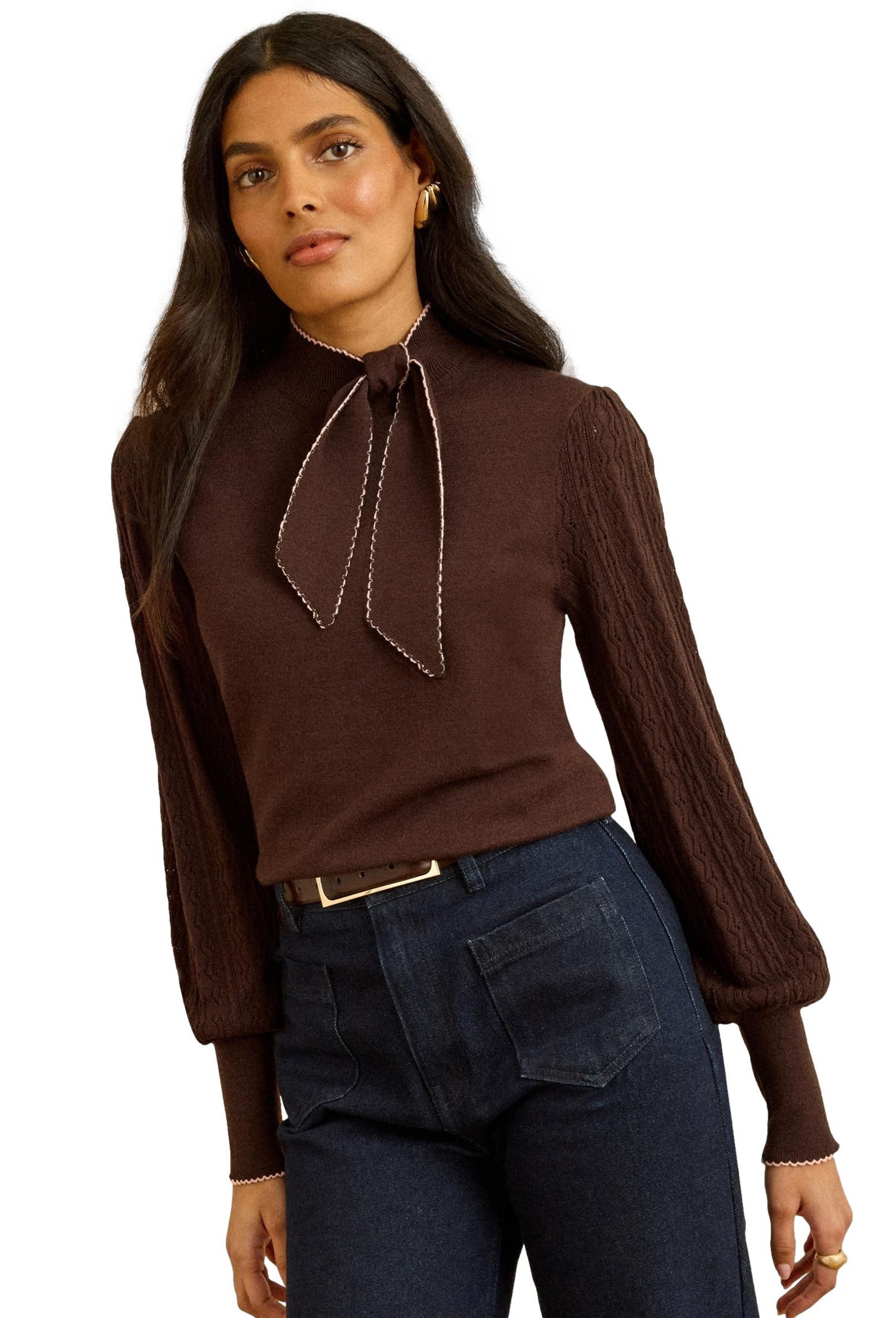 Strickpullover Love & Roses Strickpullover mit Schluppe, Regular
