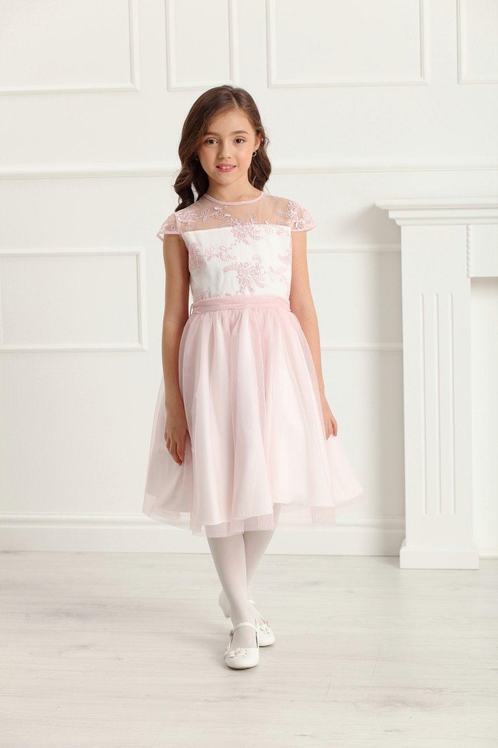 Mädchenkleid Tüllkleid Partykleid DK-117 Partykleid Blumenmädchen Dalary Dalary