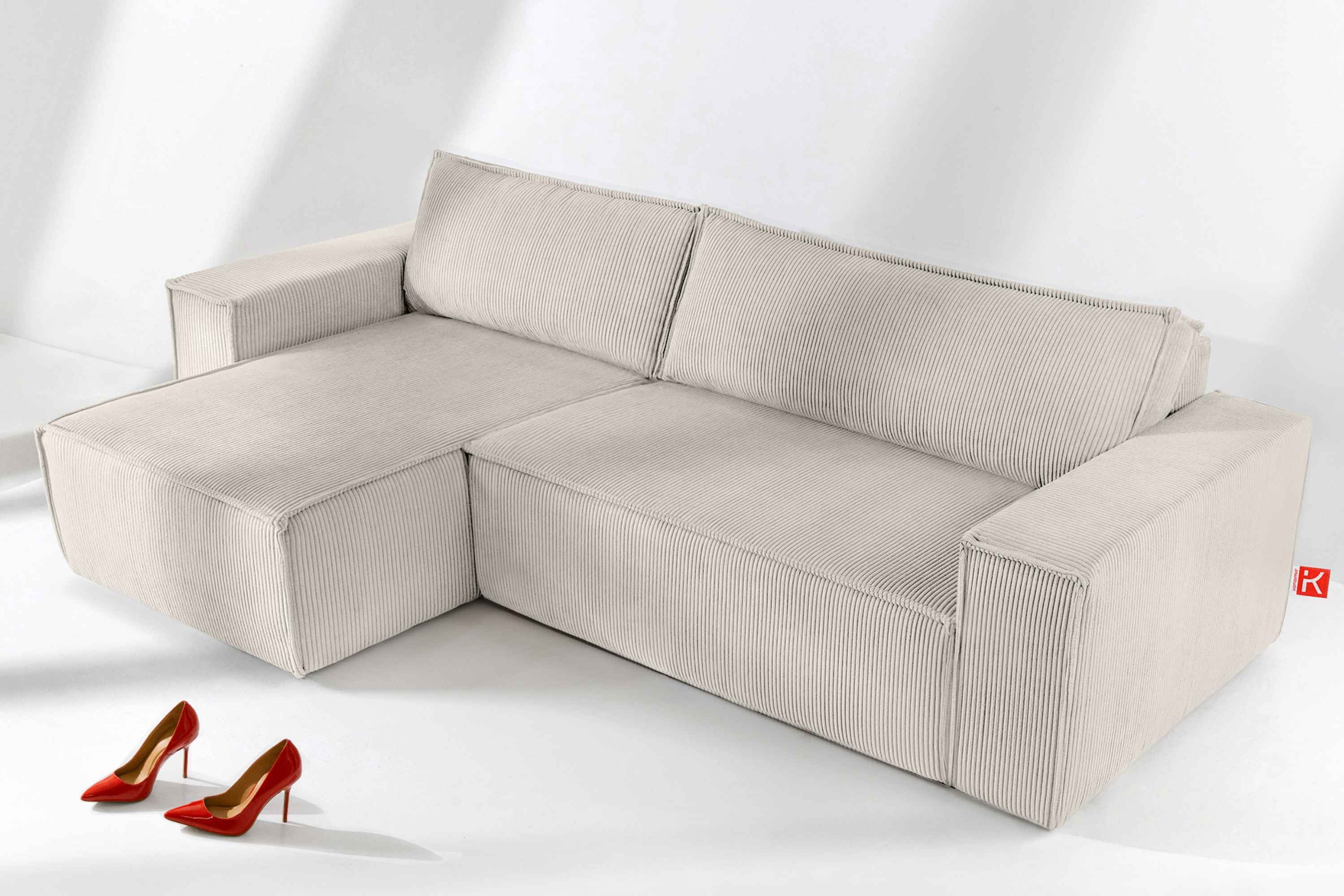 KONSIMO® Ecksofa NAPI Universal-Ecksofa links oder rechts, beidseitig, herg günstig online kaufen