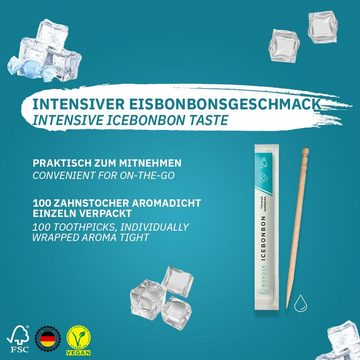 Wunder Zahnstocher Mundpflegecenter Wunder Zahnstocher - 200er Set Eisbonbon Einzeln Verpackt