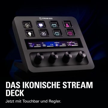 Elgato Streaming-Box Stream Deck +, Backlit, Hotkeys and Media Keys, Integrated Stand, Customizable Keys