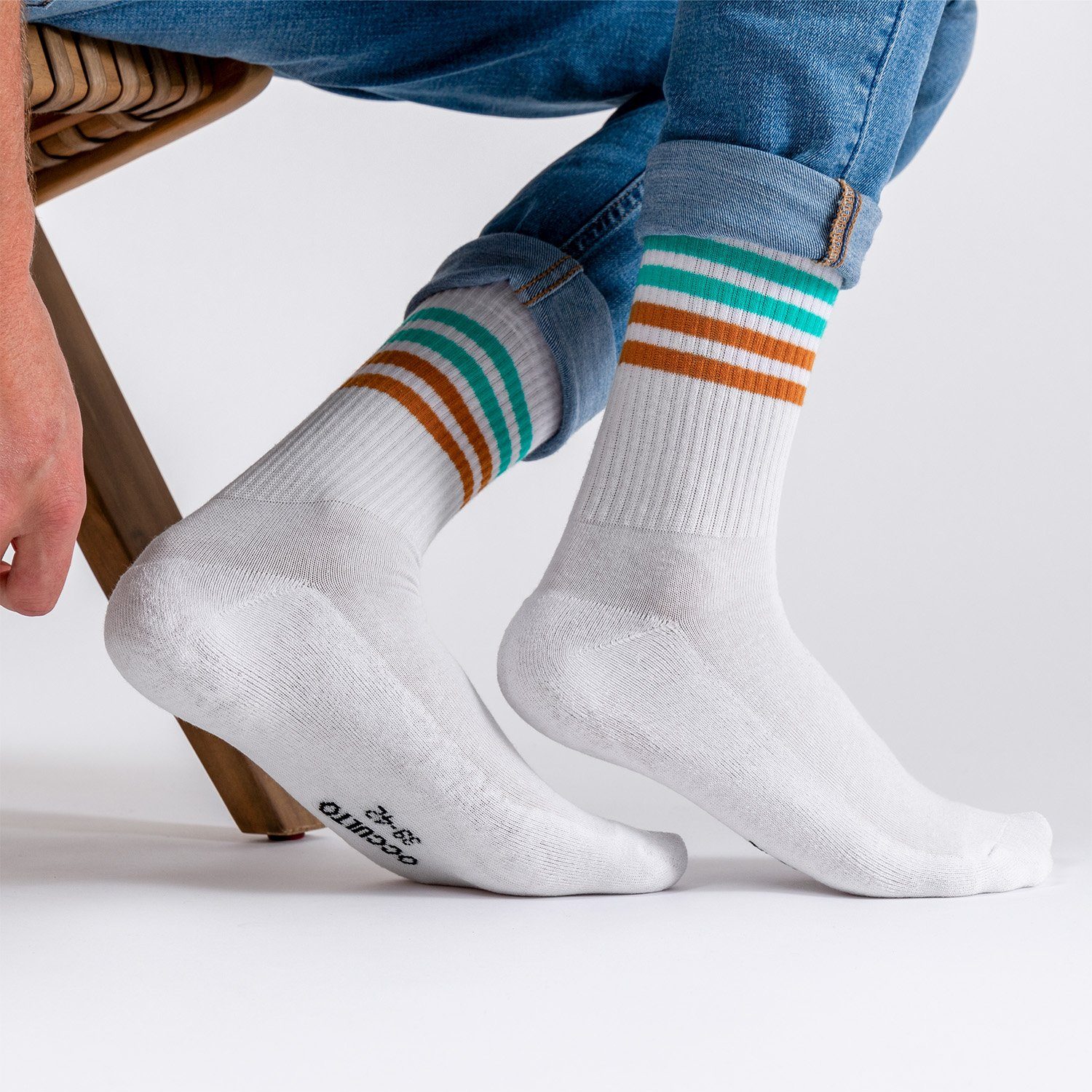 OCCULTO Tennissocken Herren Retro Tennissocken 6er günstig online kaufen