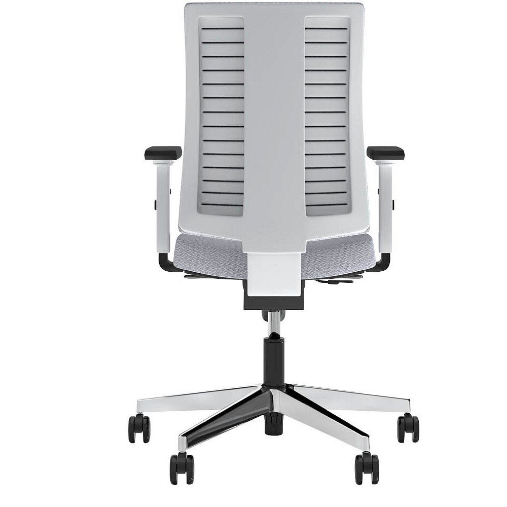 Nowy Styl Bürostuhl 1 Bürodrehstuhl mit Armlehnen NAVIGO Chrom hellgrau/weiß