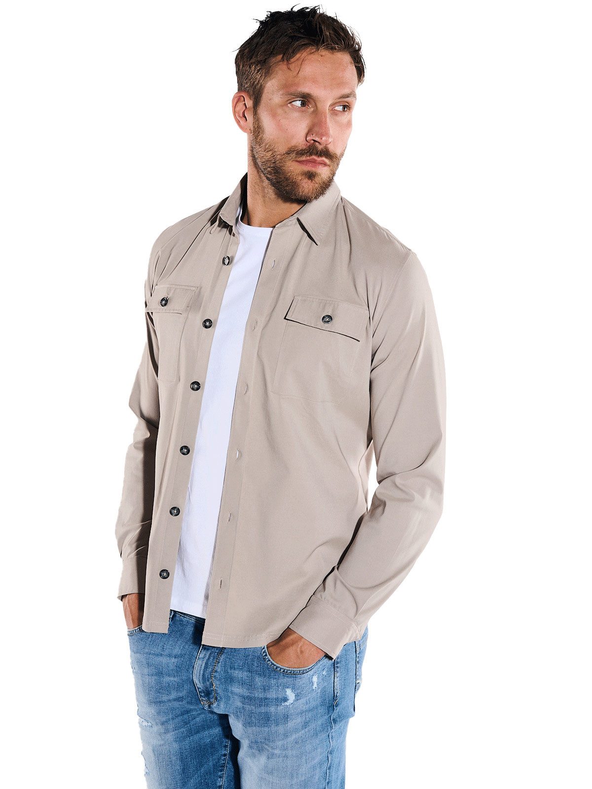 Langarmhemd Langarm-Hemd slim fit