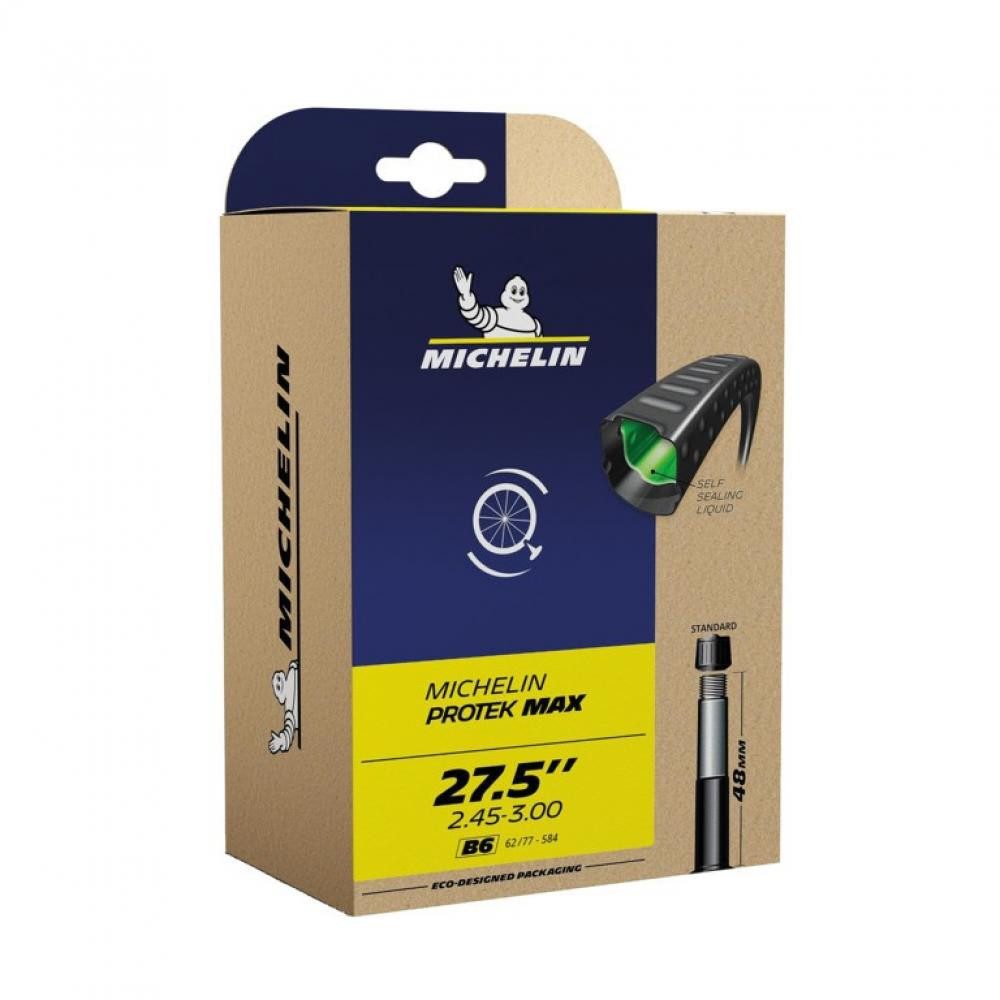 Michelin Fahrradschlauch Michelin Schlauch B6 Protek Max 27.5x2.45-3.0 62/77-584 AV 48 mm