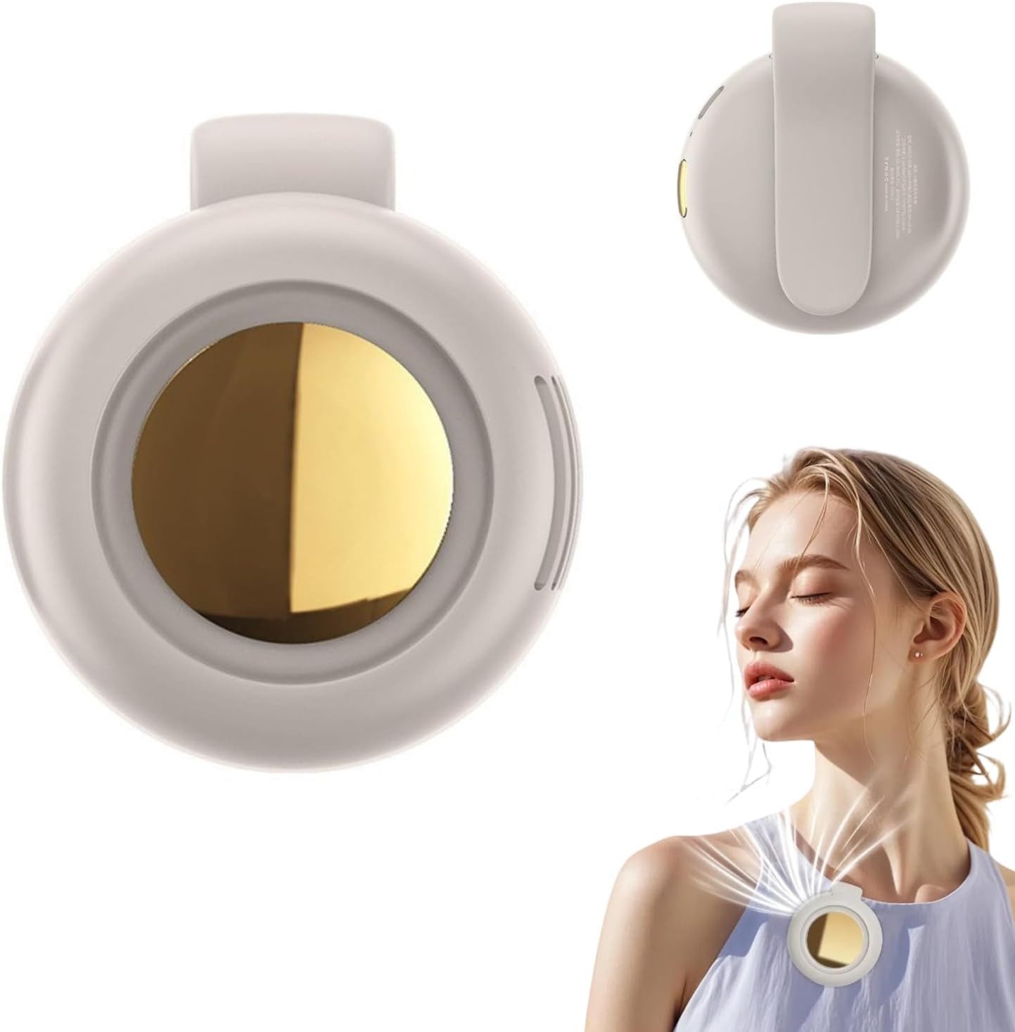 FELIXLEO Handventilator Clip Ventilator Mini Handventilator Akku 3 Geschwindigkeiten