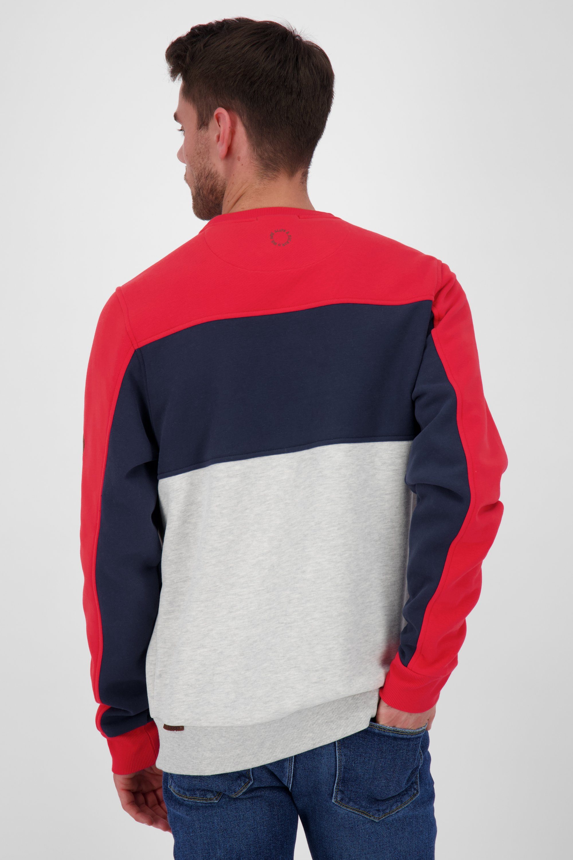 Alife & Kickin Sweatshirt Sweatshirt Herren A VinceAK Crewneck cherry