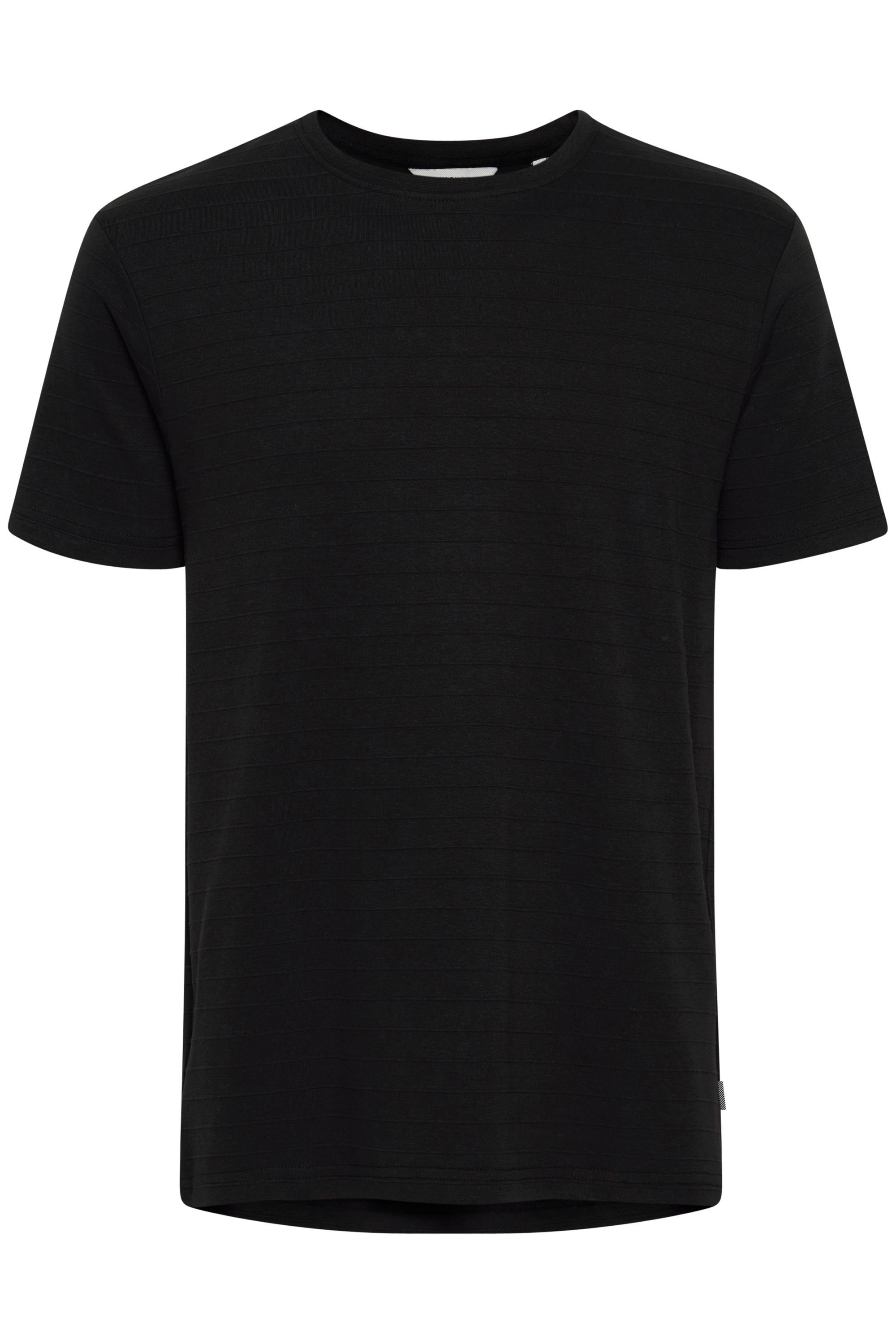 Solid T-Shirt SDTrevor 21105769 mit T-Shirt (194007) BLACK Streifen-Besatz