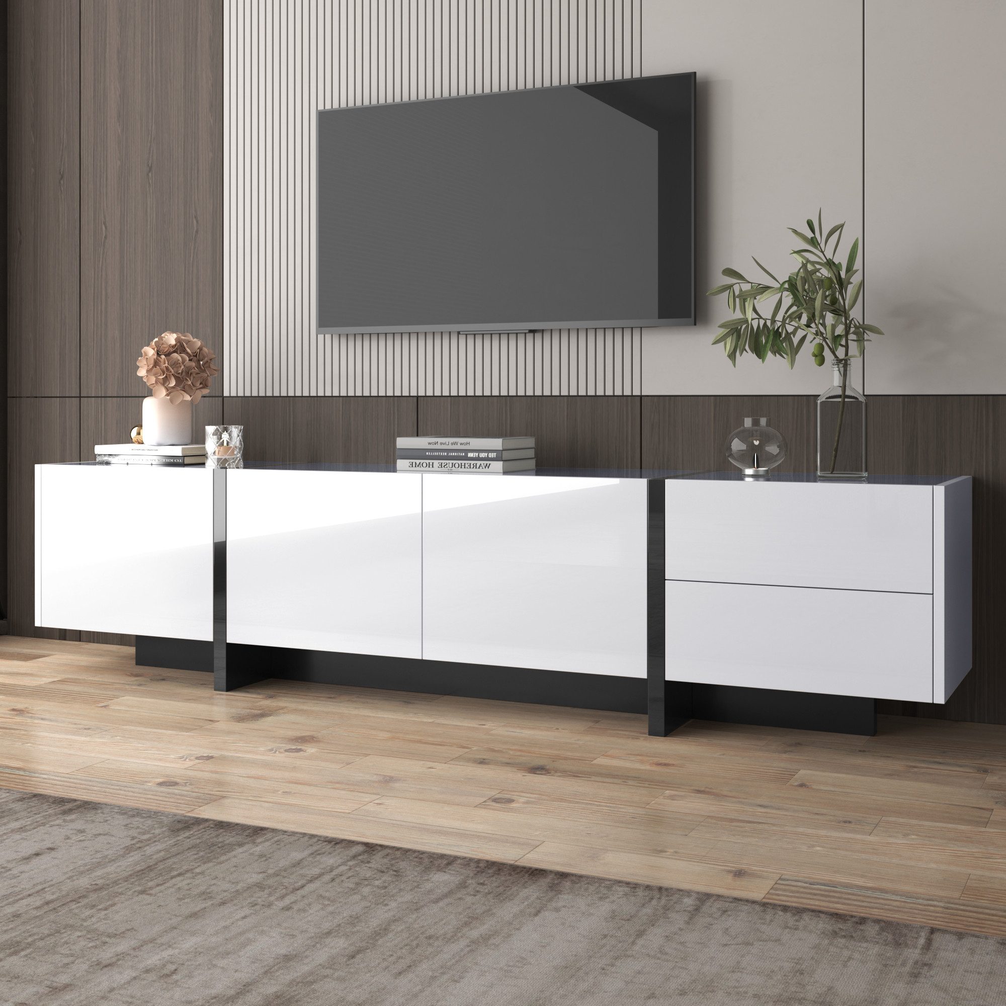 IDEASY Lowboard Vertikal weiß TV-Lowboard, geeignet günstig online kaufen