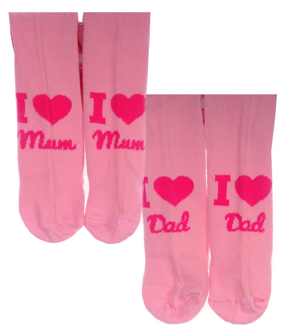 Strumpfhose Baby Strumpfhosen 2er Pack Strumpfhose in Rosa mit Herzchen