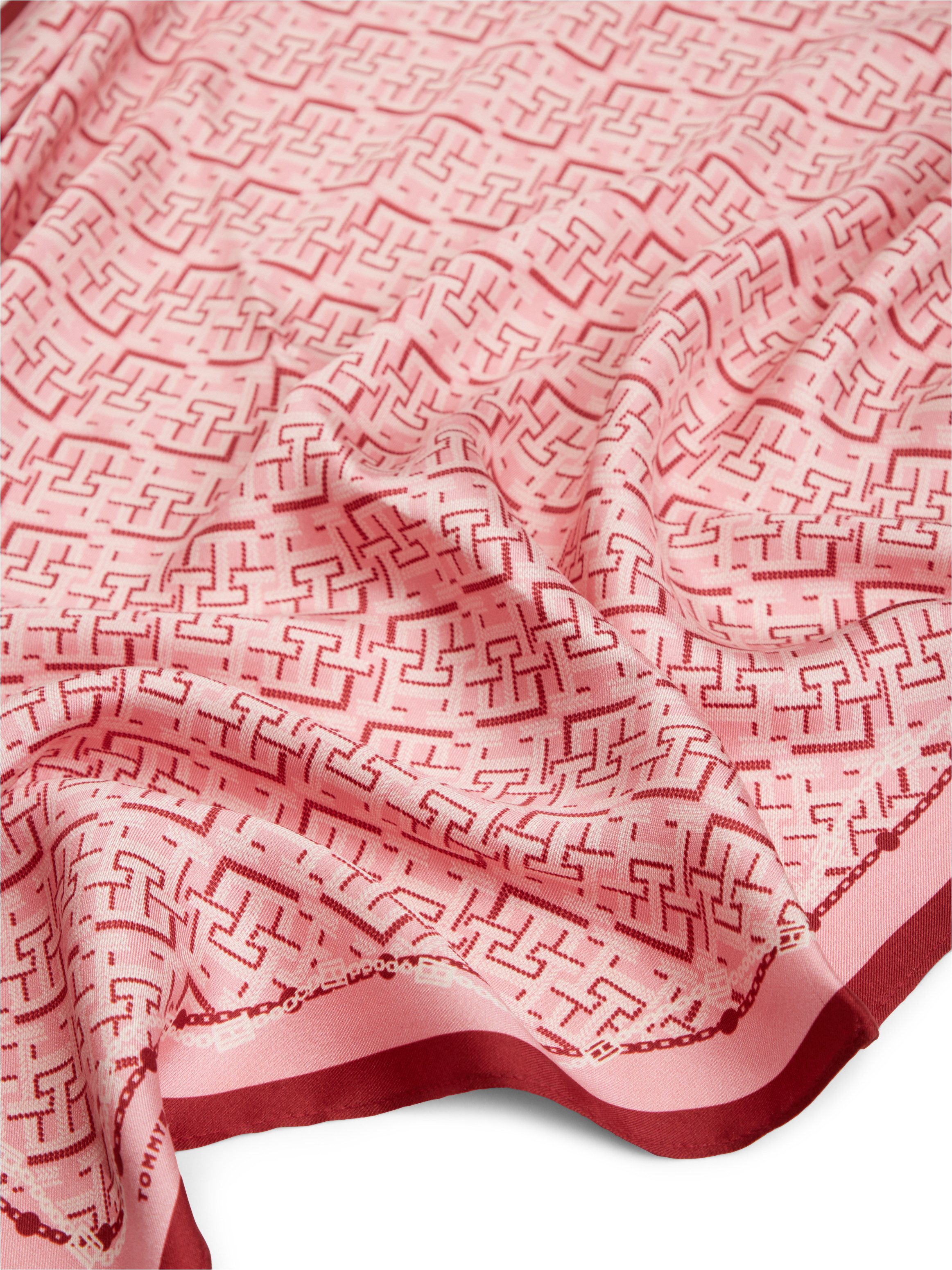 Tommy Hilfiger Seidenschal TMONOGRAM SILK SQUARE, Regular fit mit Monogramprint