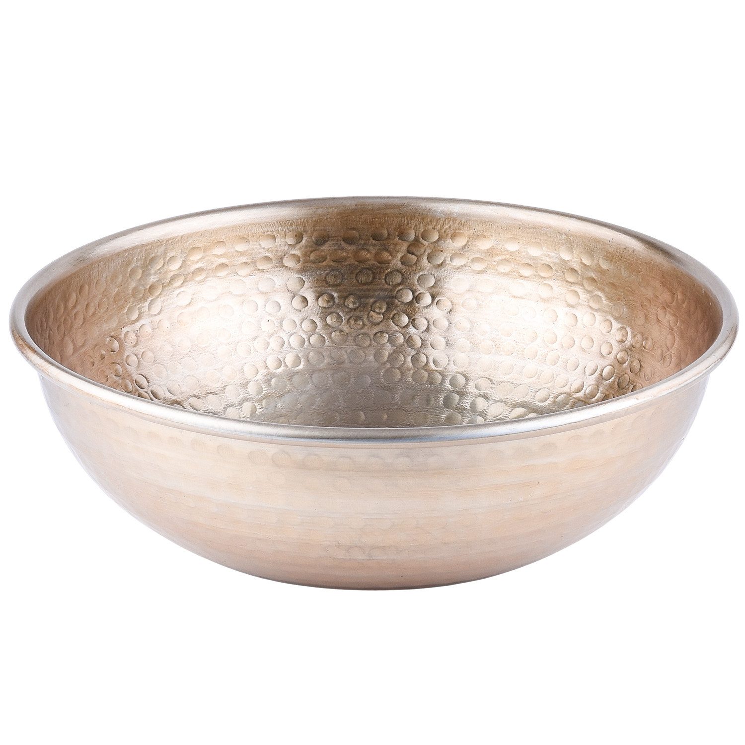 Marrakesch Orient & Mediterran Interior Dekotablett Vintage Servierschale Schale Engla Gold 27cm (1 St), Handarbeit