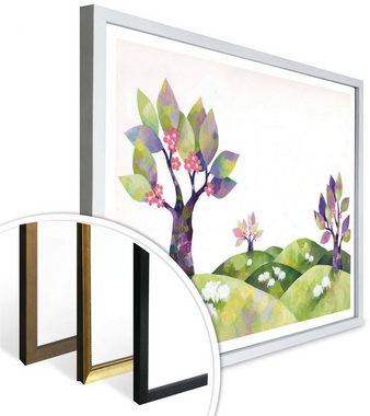 Wall-Art Poster Märchen Wandbilder Die Schafswiese, Tiere (1 St), Poster ohne Bilderrahmen