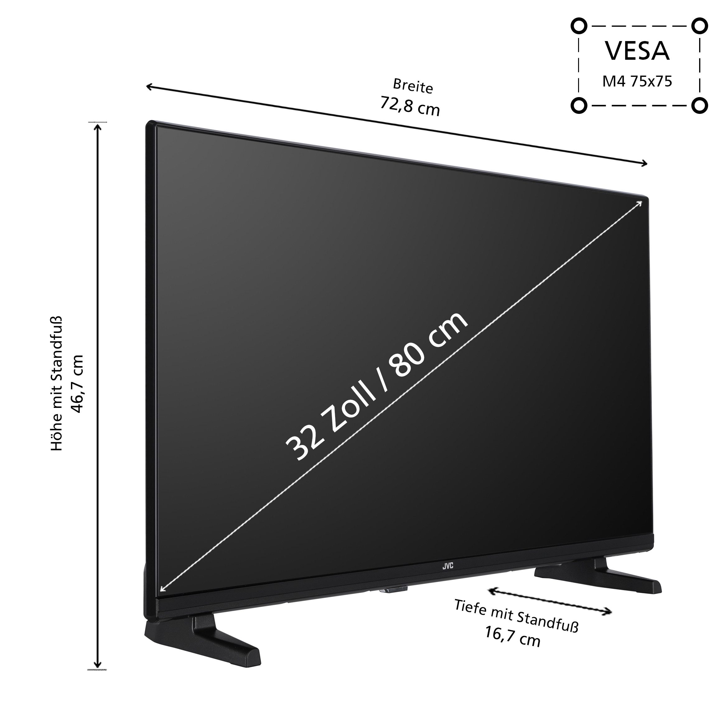 JVC LT-32VF5356 LCD-LED Fernseher (80 cm...