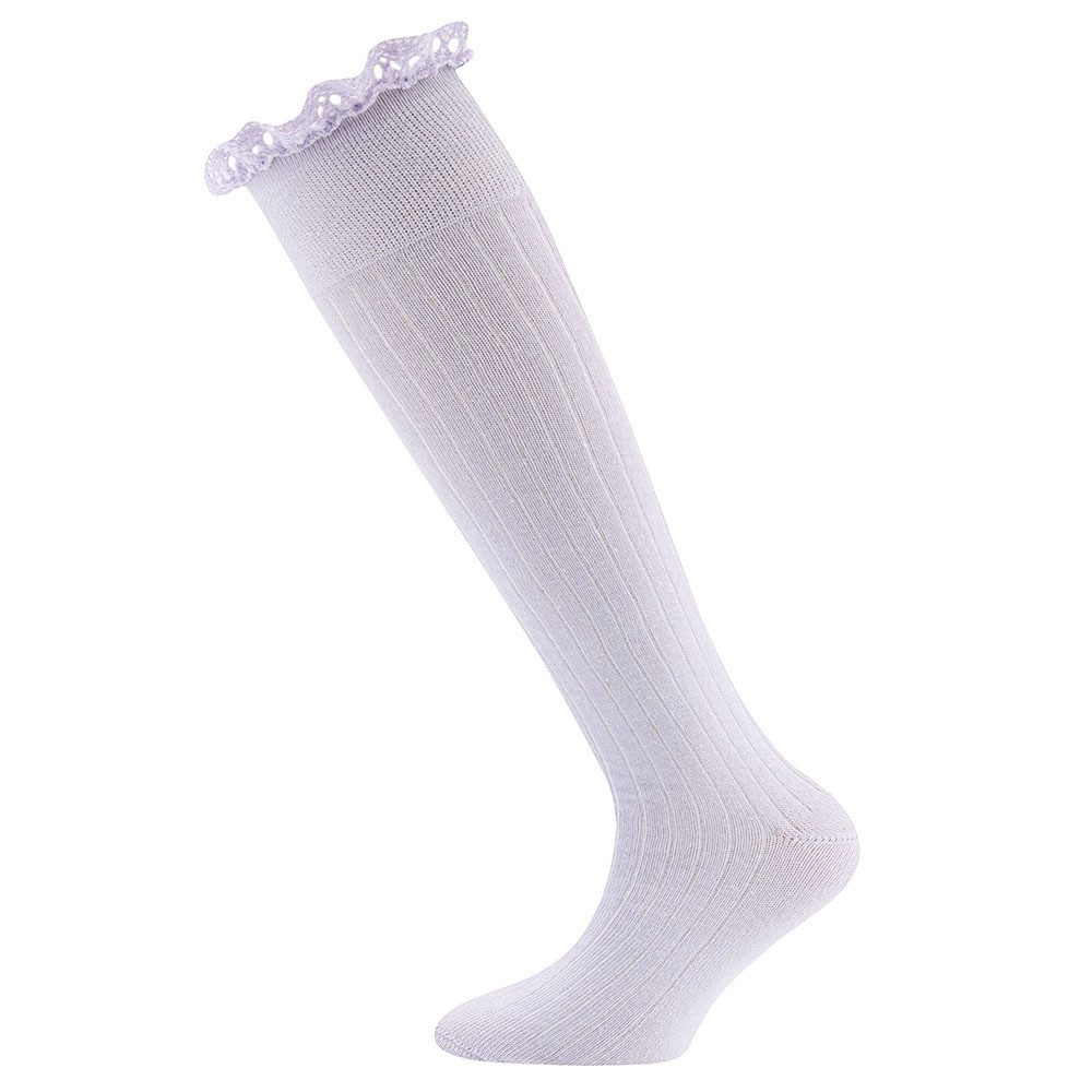 Ewers Kniestrümpfe Kniestrümpfe 2er Pack Spitze (2-Paar)