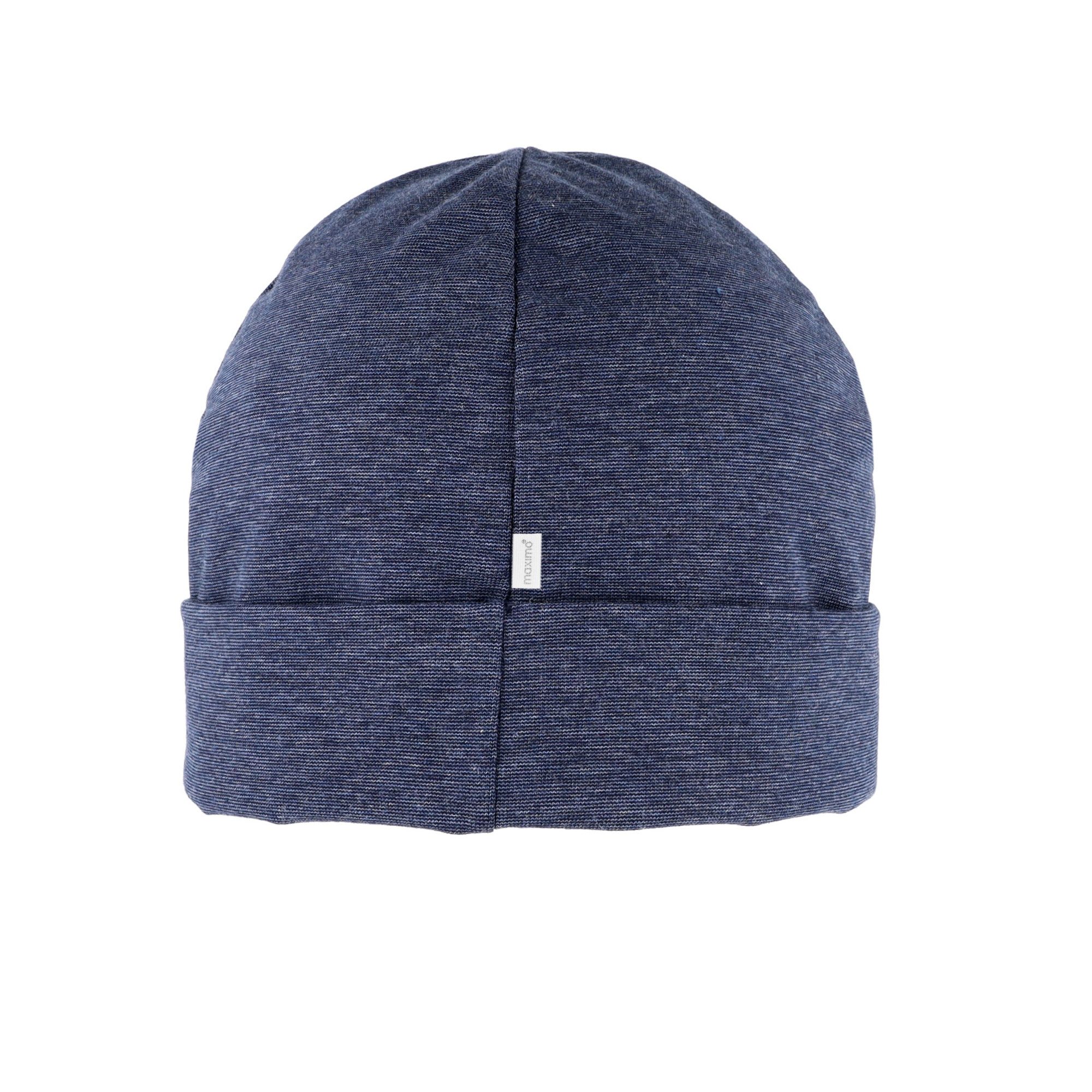 MAXIMO Jerseymütze GOTS KIDS-Beanie middle, Umschlag, Microringel, UV 50 (1-St) Baumwolljersey