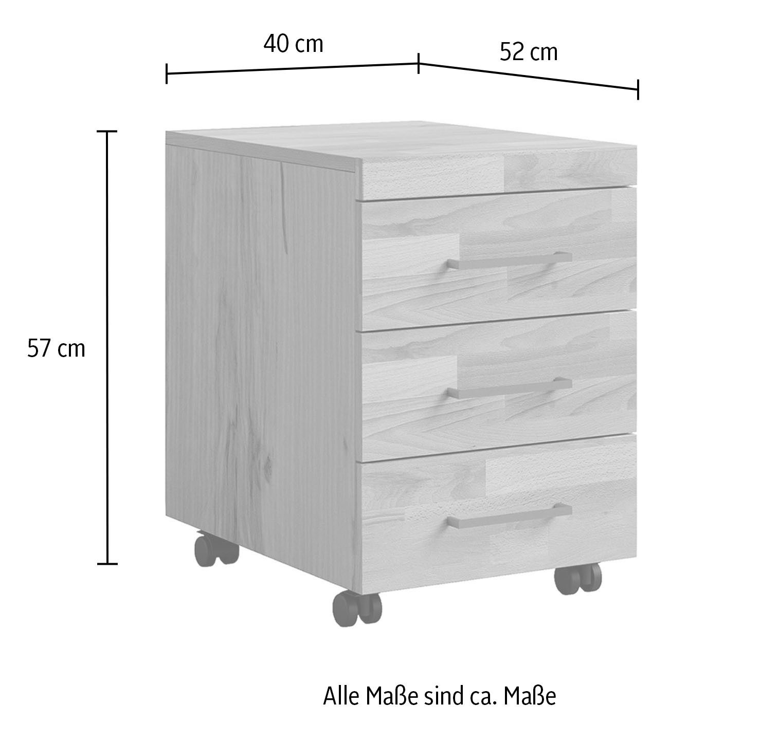 Home affaire Rollcontainer Logo, viel Stauraum, günstig online kaufen