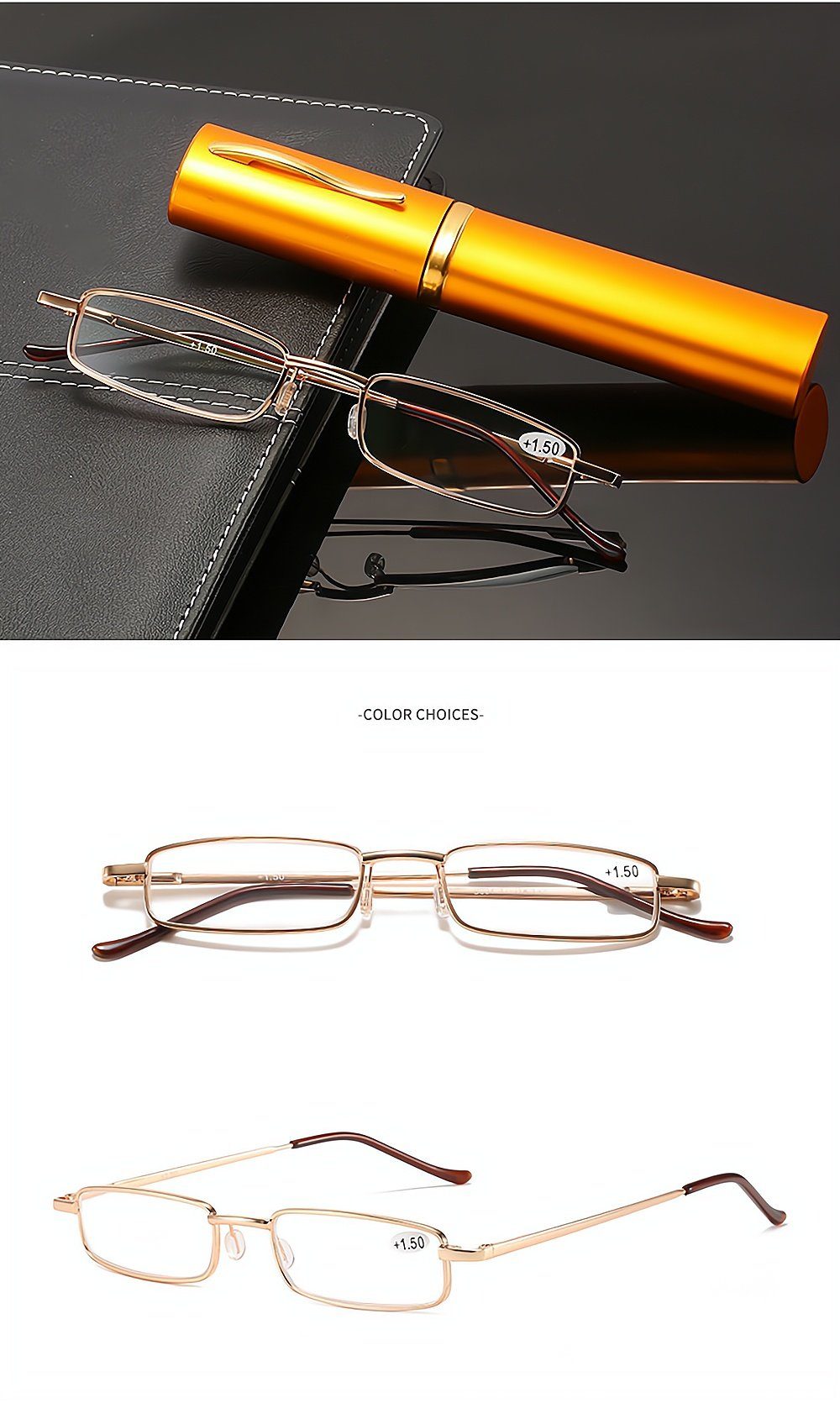 PACIEA Lesebrille Damen Herren Anti Blaulicht Ultraleicht Rechteckig Schmal