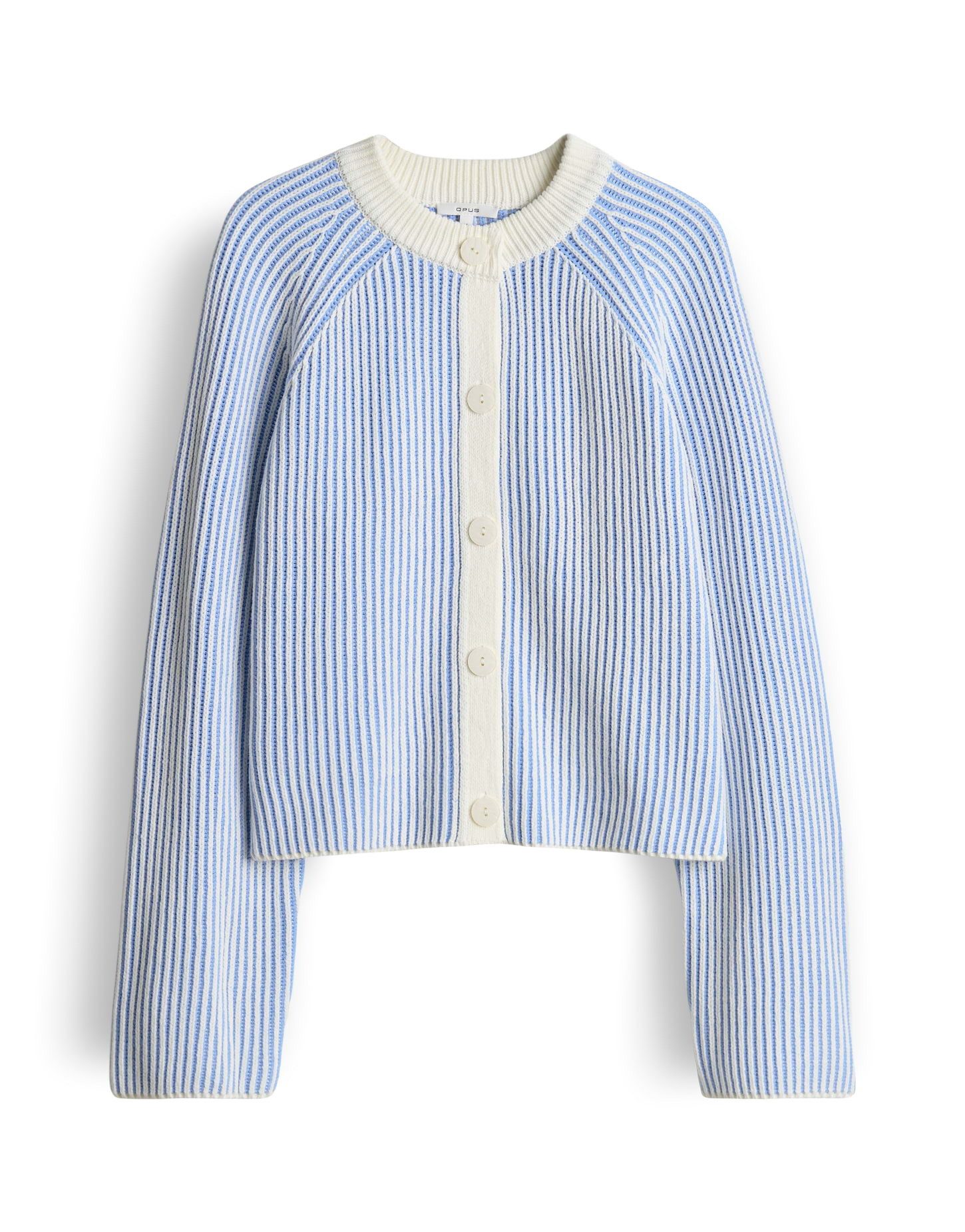 OPUS Strickjacke DELSIE im zweifarbigen Streifendesign Lockere Passform, ge günstig online kaufen