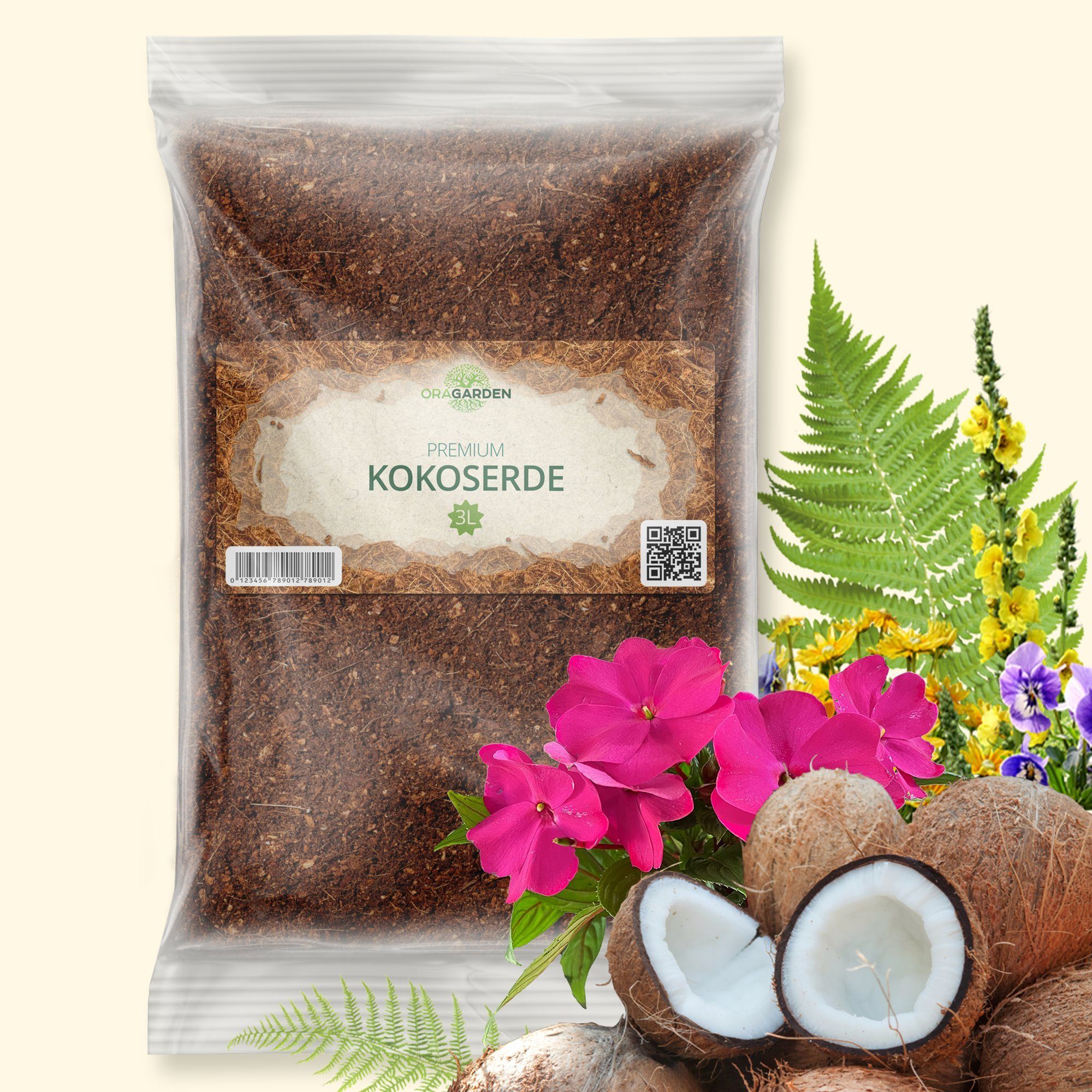 Gartenbau-Substrat Kokoserde