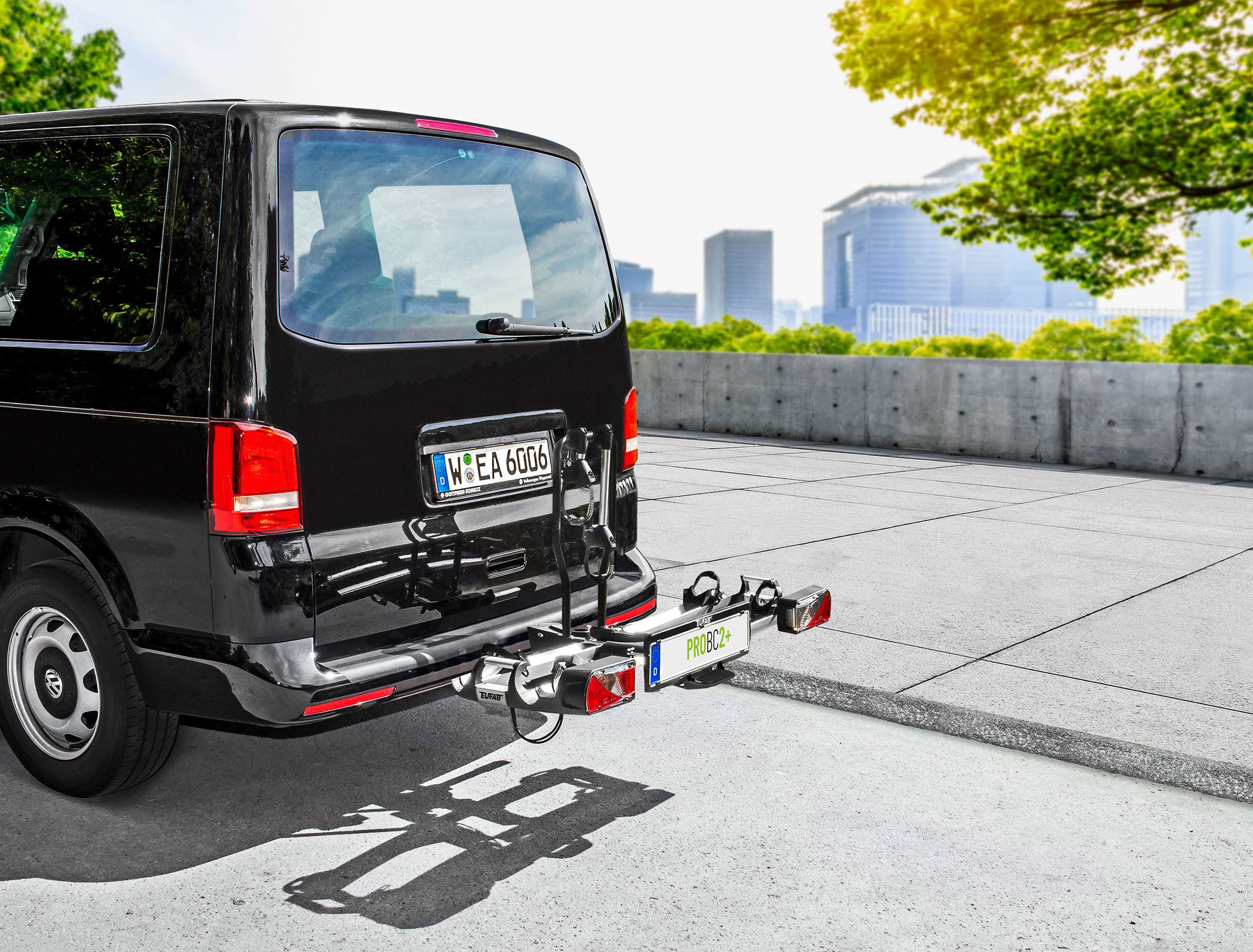 EUFAB Kupplungsfahrradträger EUFAB 11601 Fahrradträger ProBC2+, für max. 2 Räder